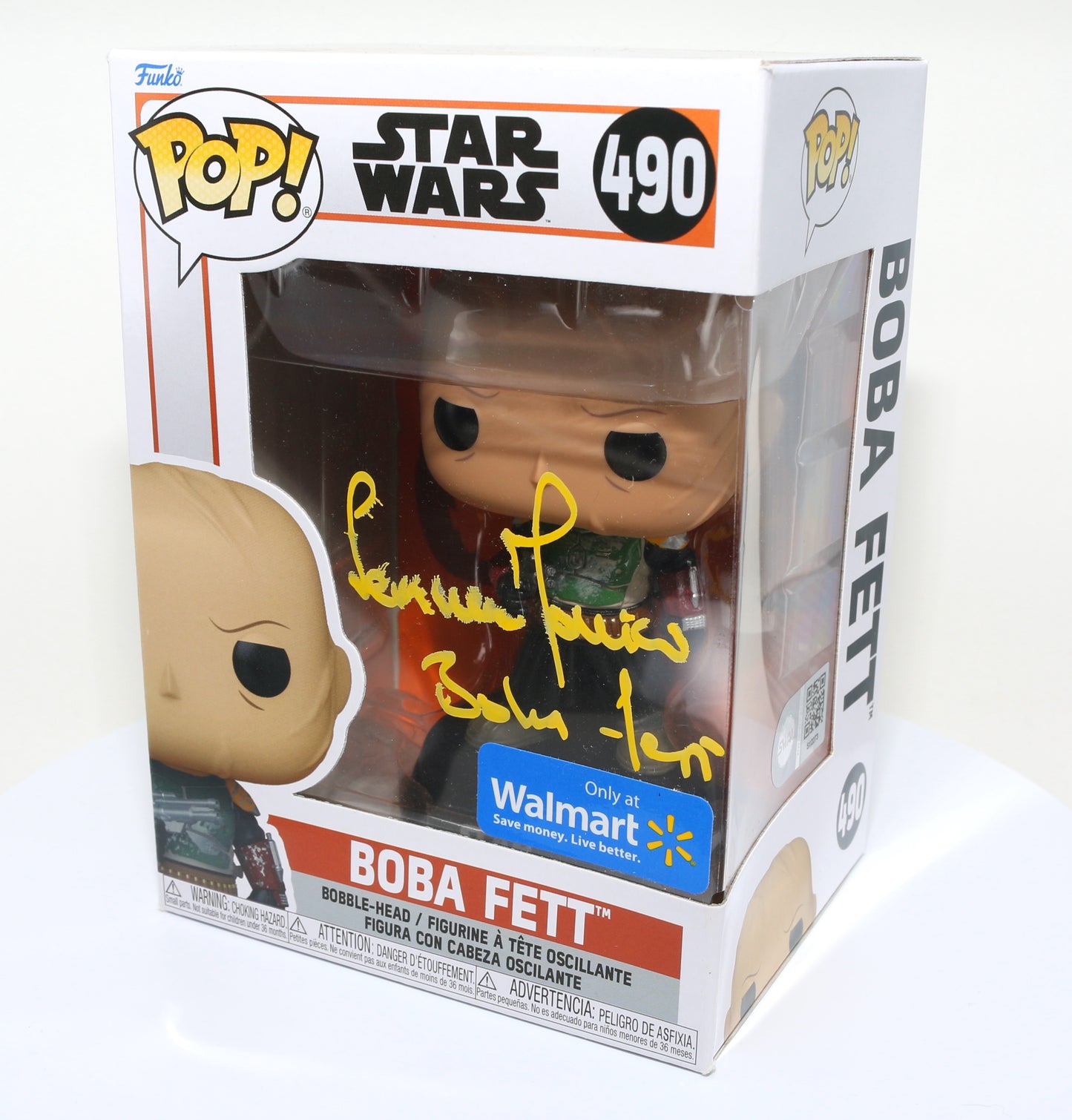 
                  
                    Temuera Morrison as Boba Fett in Star Wars: The Book of Boba Fett (SWAU Authenticated) Signed POP! Funko #490 with Character Name
                  
                