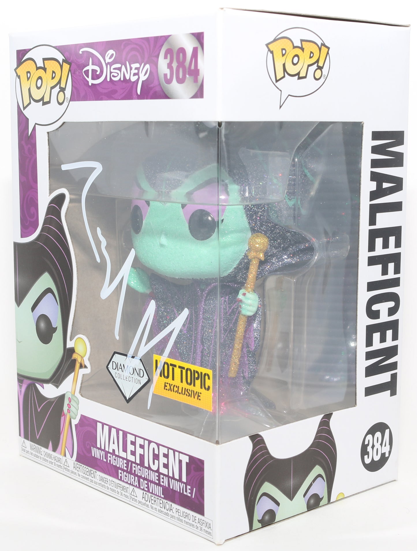 
                  
                    Angelina Jolie as Maleficent in Disney's Maleficent Diamond Collection Hot Topic Exclusive Signed Funko POP! #384
                  
                