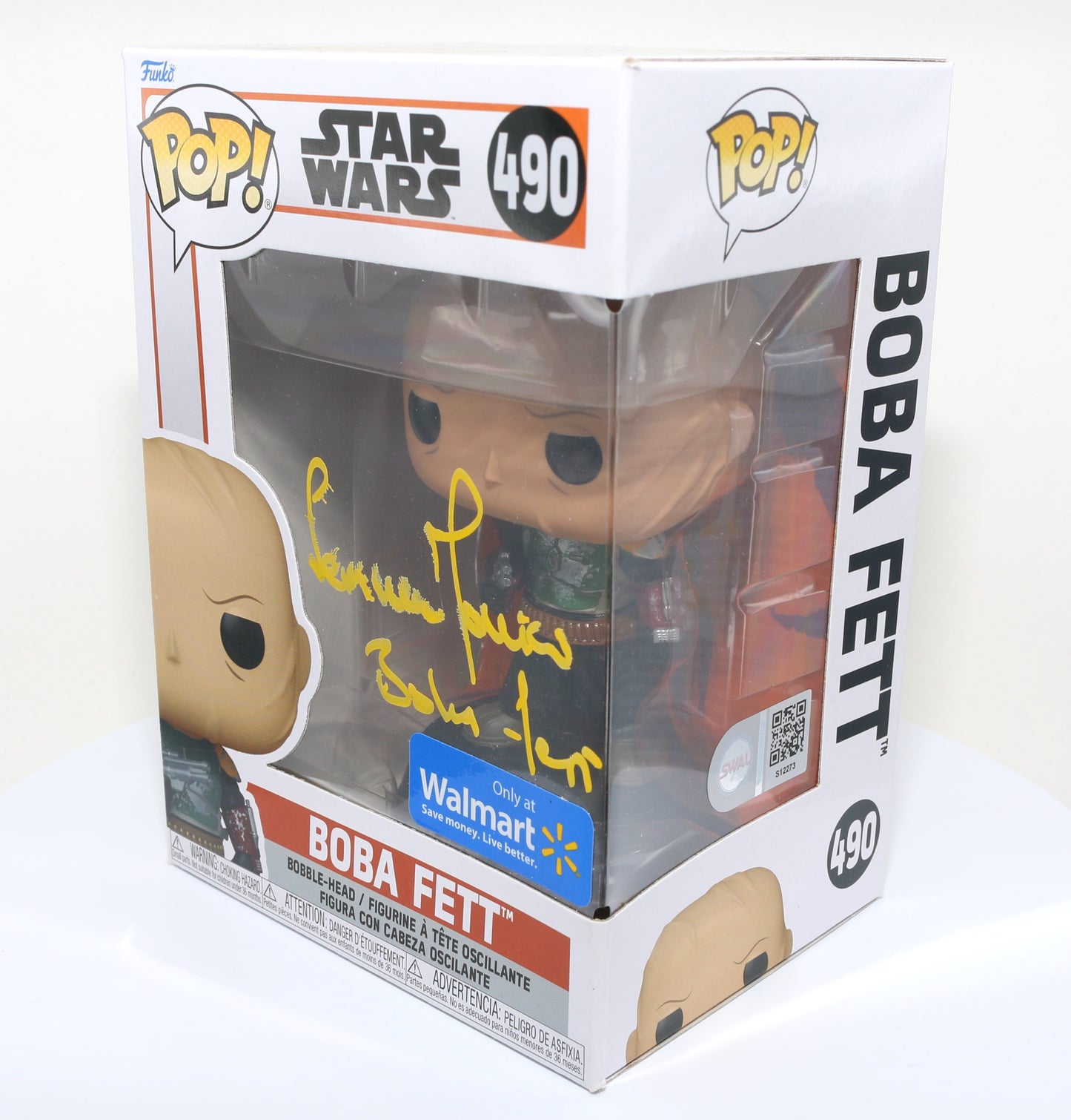 
                  
                    Temuera Morrison as Boba Fett in Star Wars: The Book of Boba Fett (SWAU Authenticated) Signed POP! Funko #490 with Character Name
                  
                