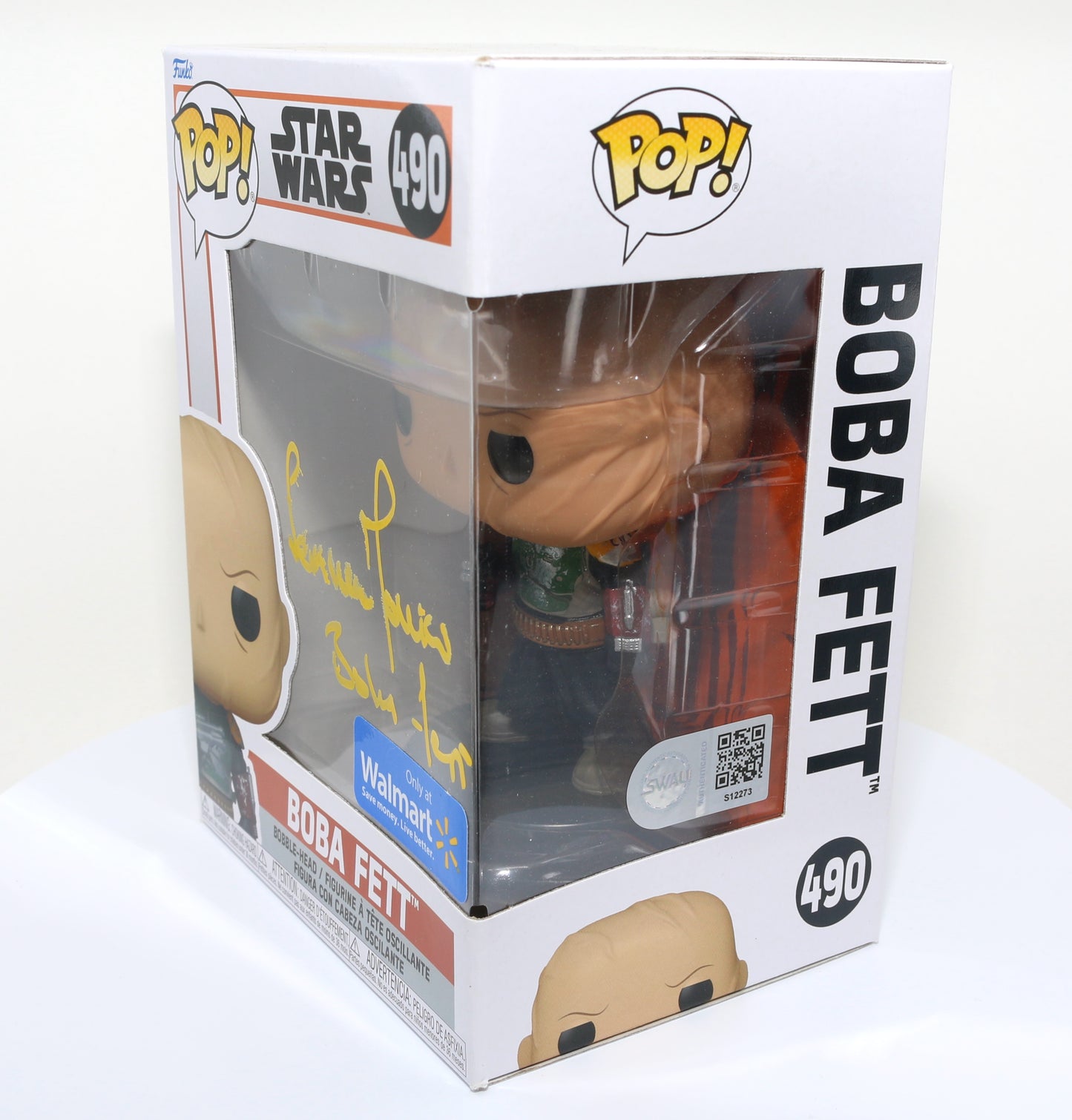 
                  
                    Temuera Morrison as Boba Fett in Star Wars: The Book of Boba Fett (SWAU Authenticated) Signed POP! Funko #490 with Character Name
                  
                