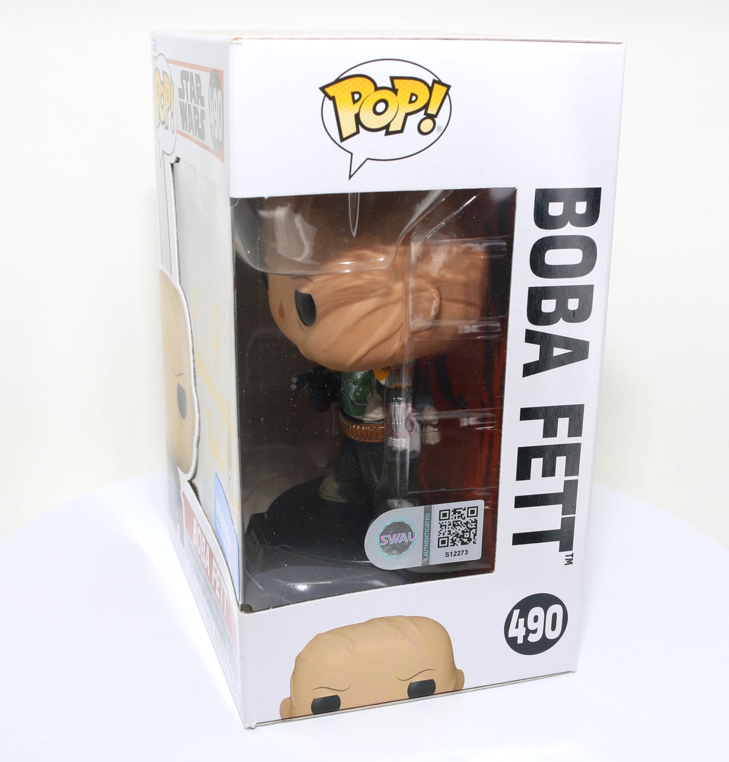 
                  
                    Temuera Morrison as Boba Fett in Star Wars: The Book of Boba Fett (SWAU Authenticated) Signed POP! Funko #490 with Character Name
                  
                