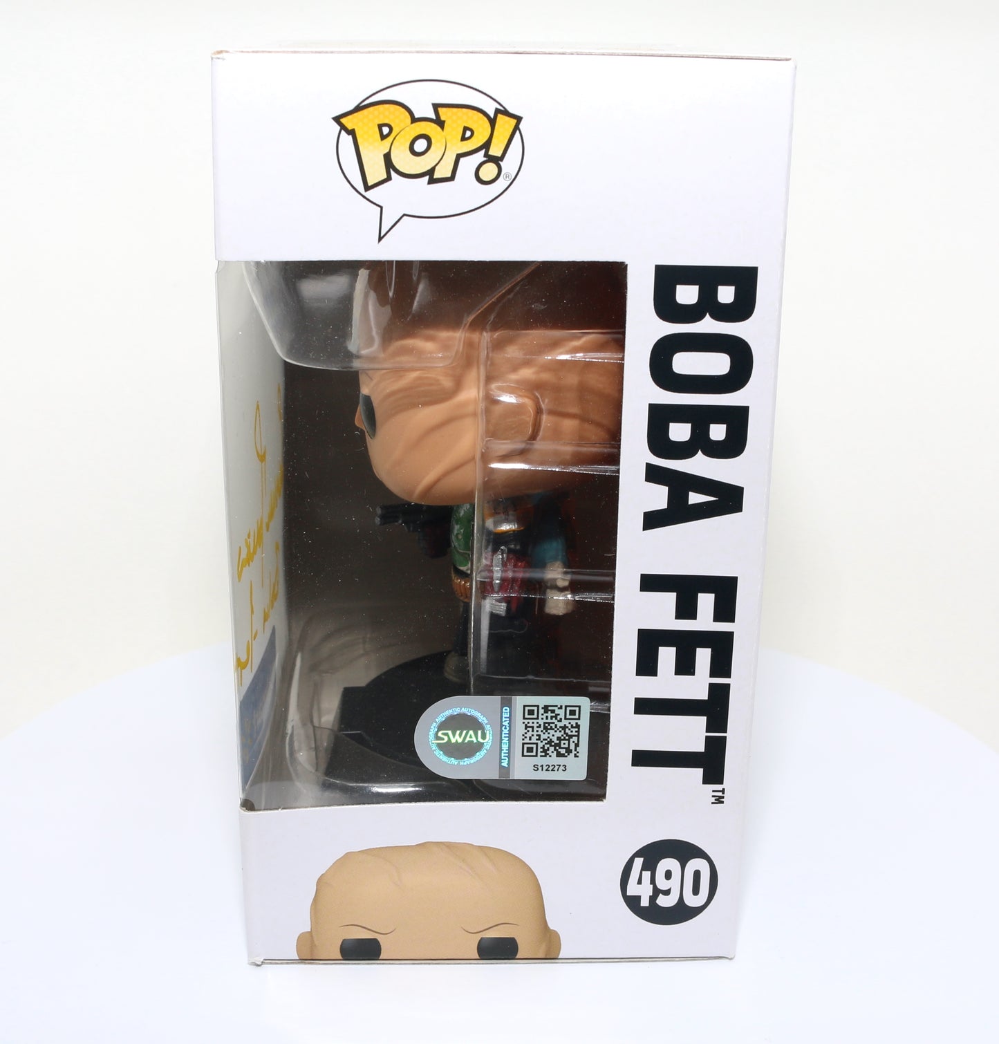 
                  
                    Temuera Morrison as Boba Fett in Star Wars: The Book of Boba Fett (SWAU Authenticated) Signed POP! Funko #490 with Character Name
                  
                