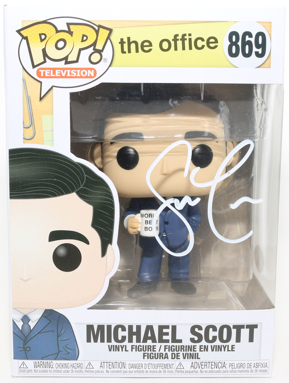 Steve Carrell as Michael Scott in The Office (JSA) Signed Funko POP! #869