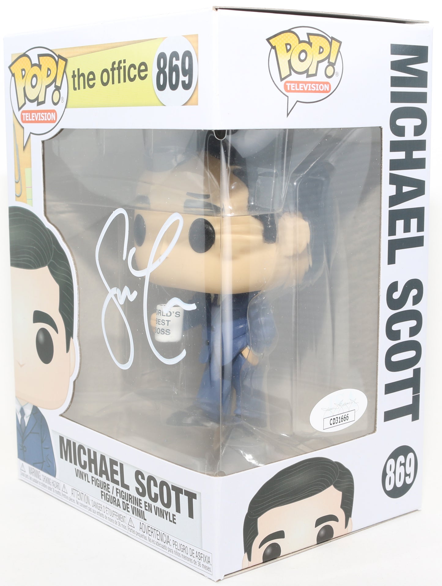 
                  
                    Steve Carrell as Michael Scott in The Office (JSA) Signed Funko POP! #869
                  
                