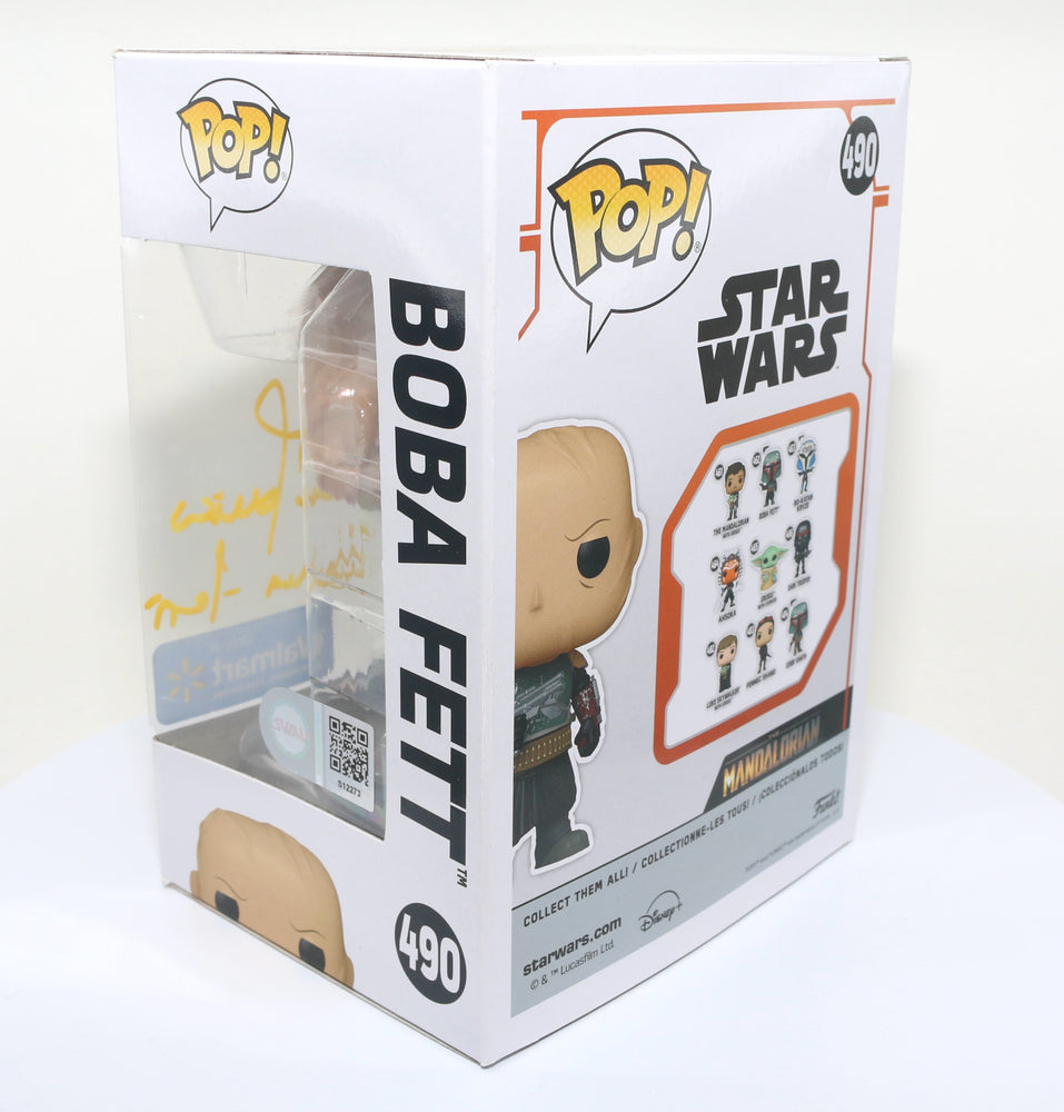 
                  
                    Temuera Morrison as Boba Fett in Star Wars: The Book of Boba Fett (SWAU Authenticated) Signed POP! Funko #490 with Character Name
                  
                