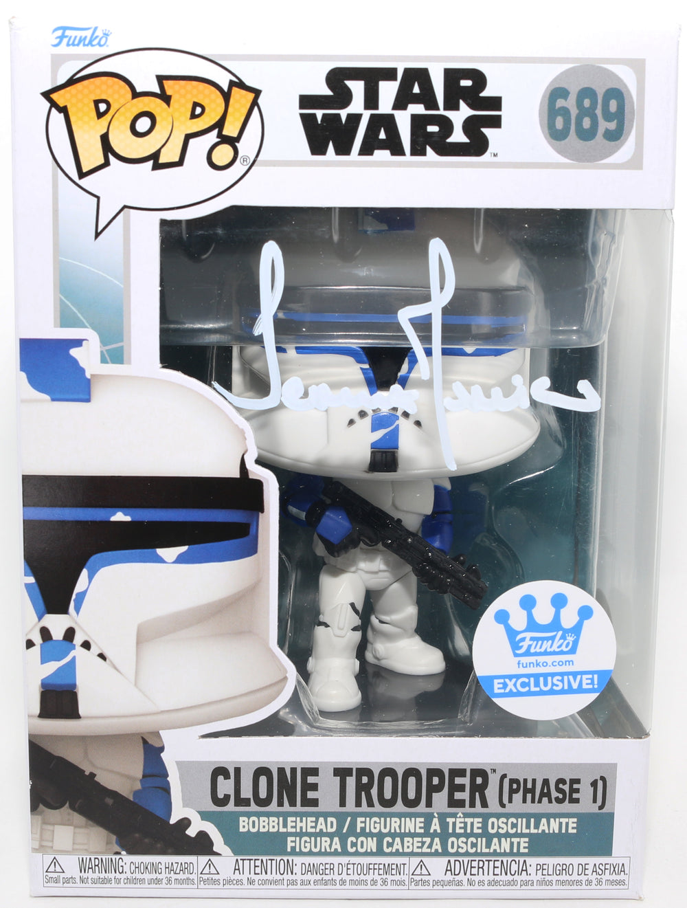 Temuera Morrison as Clone Trooper [Phase 1] in Star Wars: Ahsoka Funko Store Exclusive (JSA) Signed Funko POP! #689
