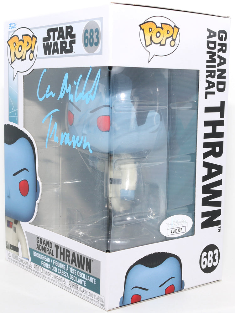 
                  
                    Lars Mikkelsen as Grand Admiral Thrawn in Star Wars: Ahsoka (JSA) Signed Funko POP! #683 with Character Name
                  
                