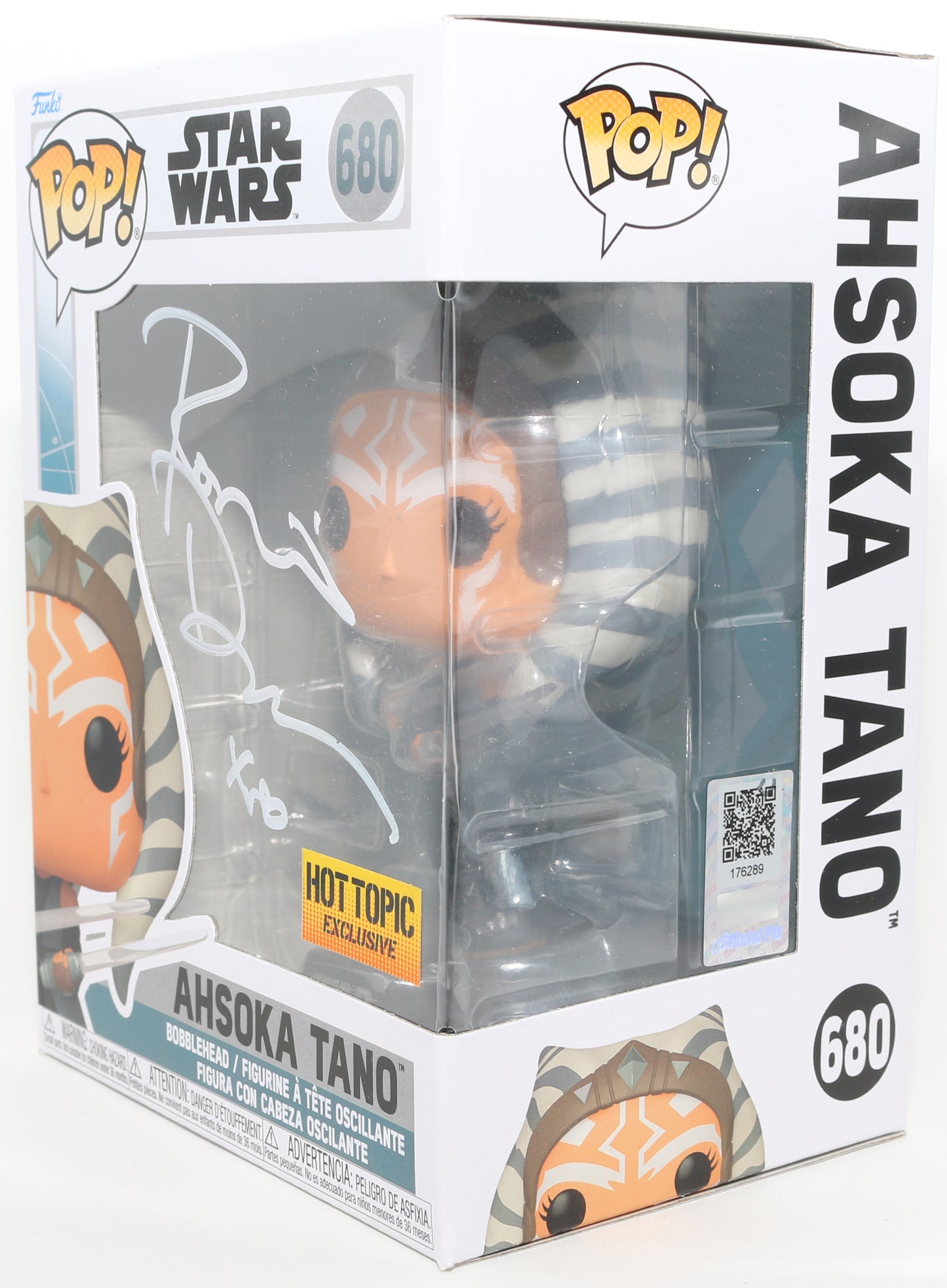 
                  
                    Rosario Dawson as Ahsoka Tano in Star Wars: Ahsoka Hot Topic Exclusive (Official Pix) Signed Funko POP! #680
                  
                