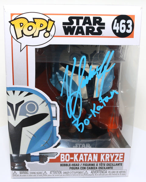 Katee Sackhoff as Bo-Katan Kryze in Star Wars: The Mandalorian (SWAU Authenticated) Signed Funko POP! #463