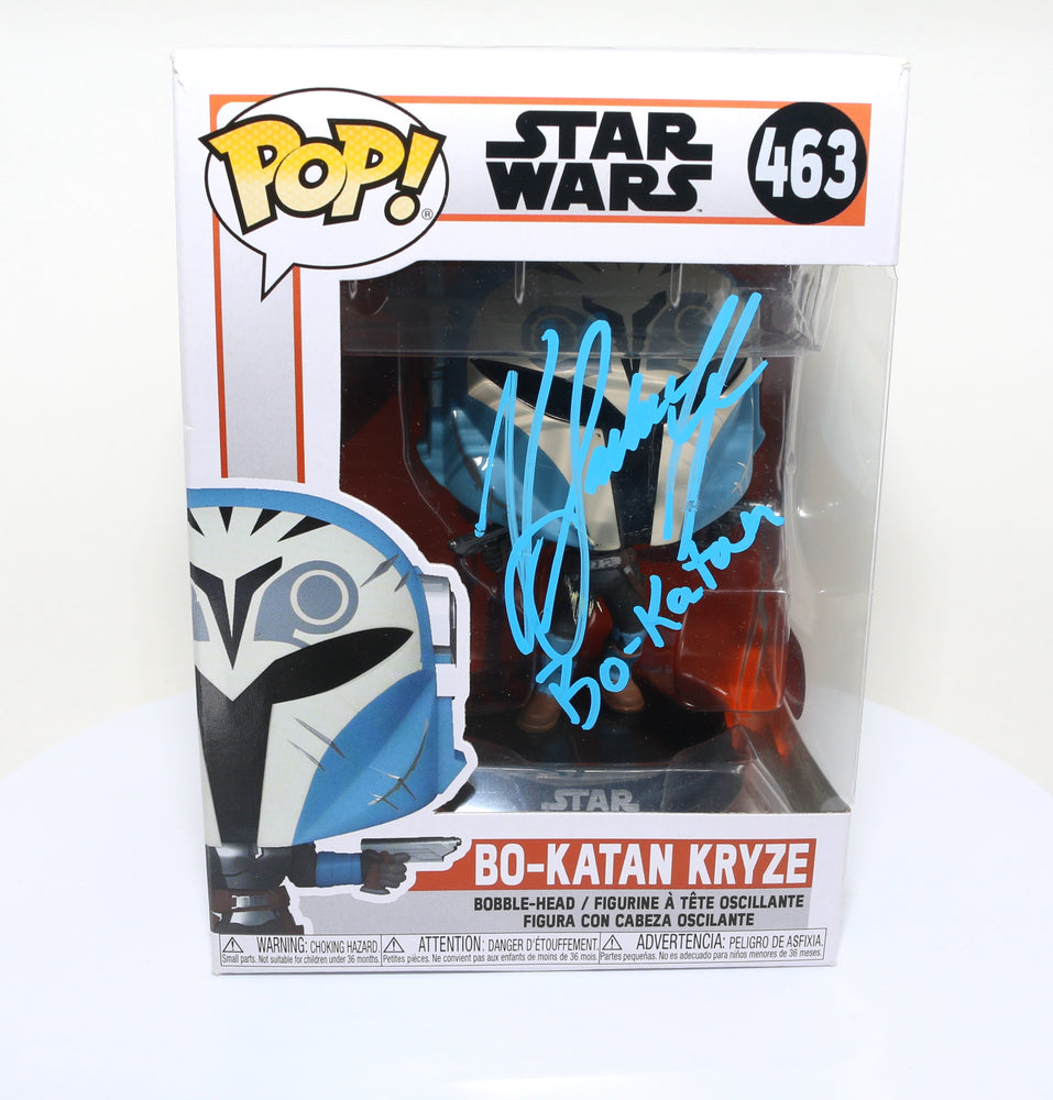
                  
                    Katee Sackhoff as Bo-Katan Kryze in Star Wars: The Mandalorian (SWAU Authenticated) Signed Funko POP! #463
                  
                