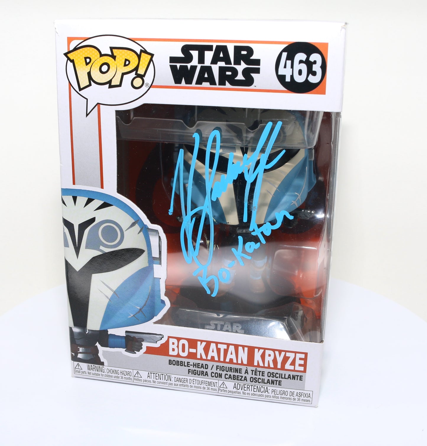
                  
                    Katee Sackhoff as Bo-Katan Kryze in Star Wars: The Mandalorian (SWAU Authenticated) Signed Funko POP! #463
                  
                