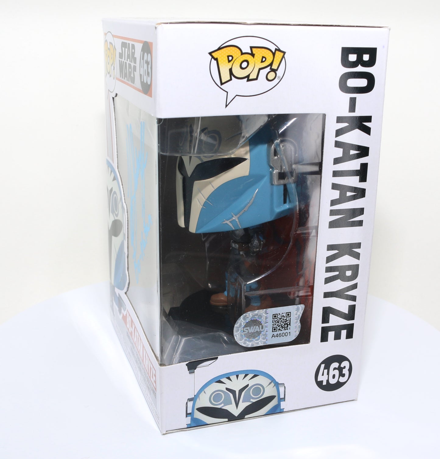 
                  
                    Katee Sackhoff as Bo-Katan Kryze in Star Wars: The Mandalorian (SWAU Authenticated) Signed Funko POP! #463
                  
                