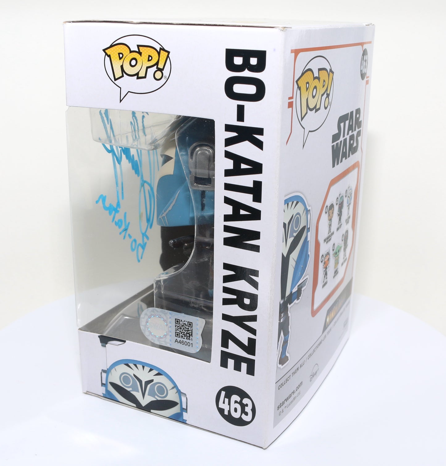 
                  
                    Katee Sackhoff as Bo-Katan Kryze in Star Wars: The Mandalorian (SWAU Authenticated) Signed Funko POP! #463
                  
                