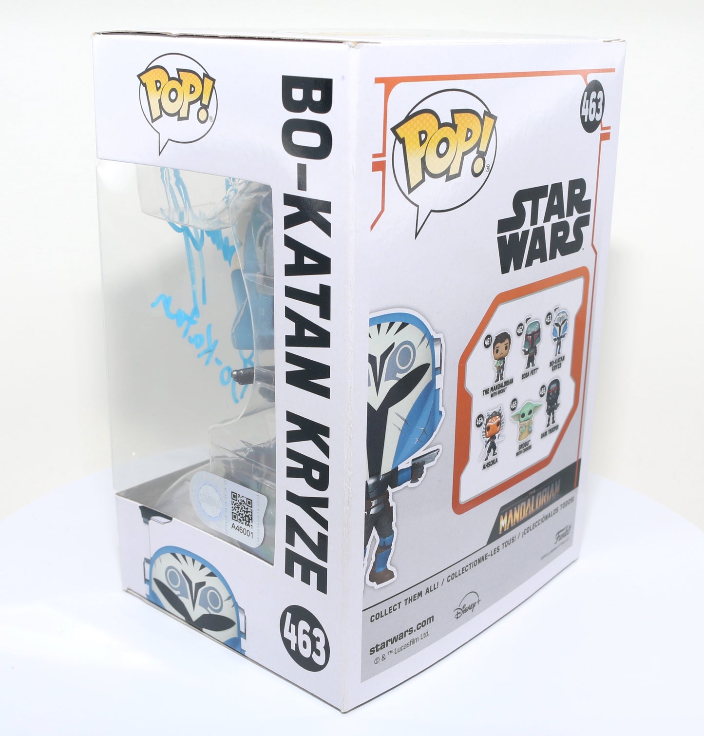 
                  
                    Katee Sackhoff as Bo-Katan Kryze in Star Wars: The Mandalorian (SWAU Authenticated) Signed Funko POP! #463
                  
                