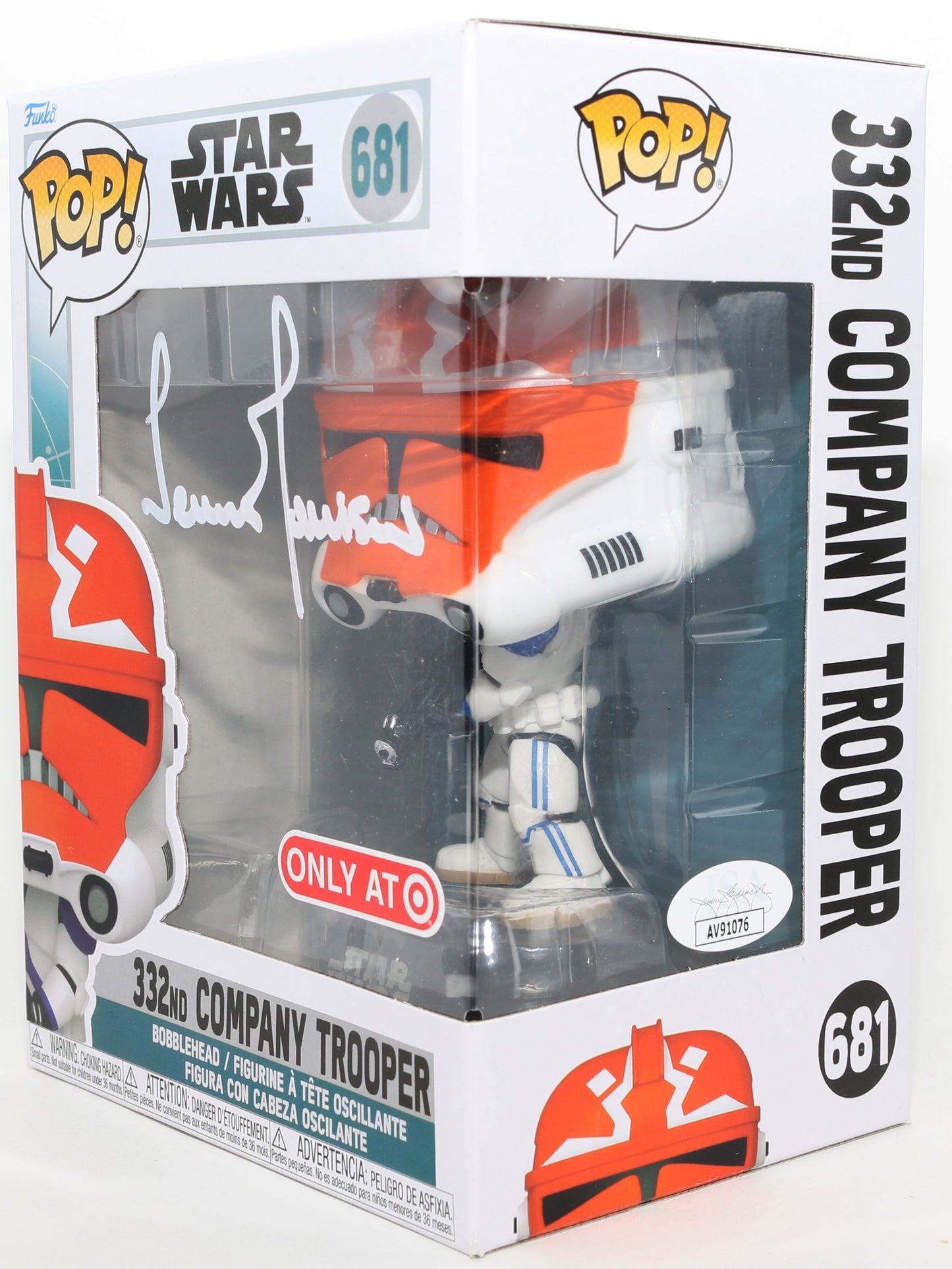 
                  
                    Temuera Morrison as 332nd Company Trooper in Star Wars: Ahsoka Target Exclusive (JSA) Signed Funko POP! #681
                  
                
