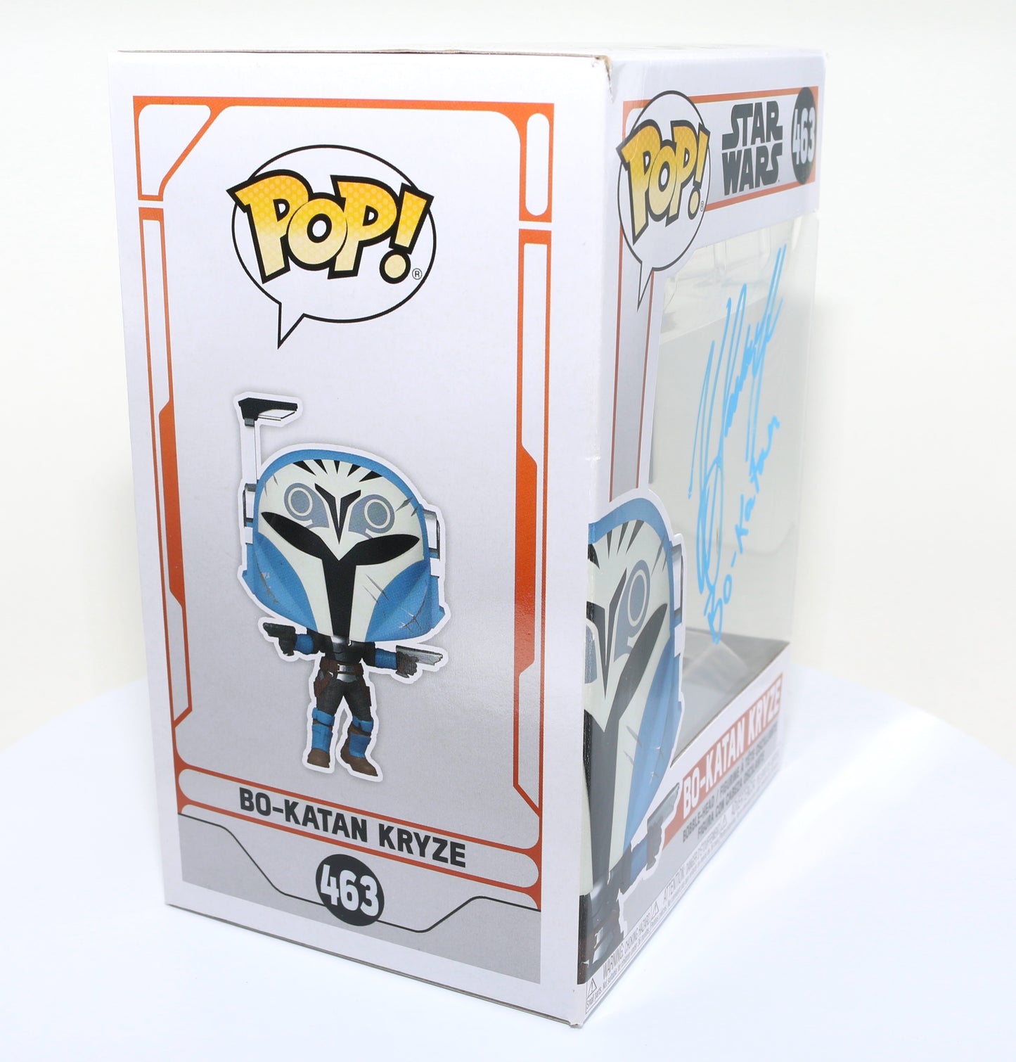 
                  
                    Katee Sackhoff as Bo-Katan Kryze in Star Wars: The Mandalorian (SWAU Authenticated) Signed Funko POP! #463
                  
                