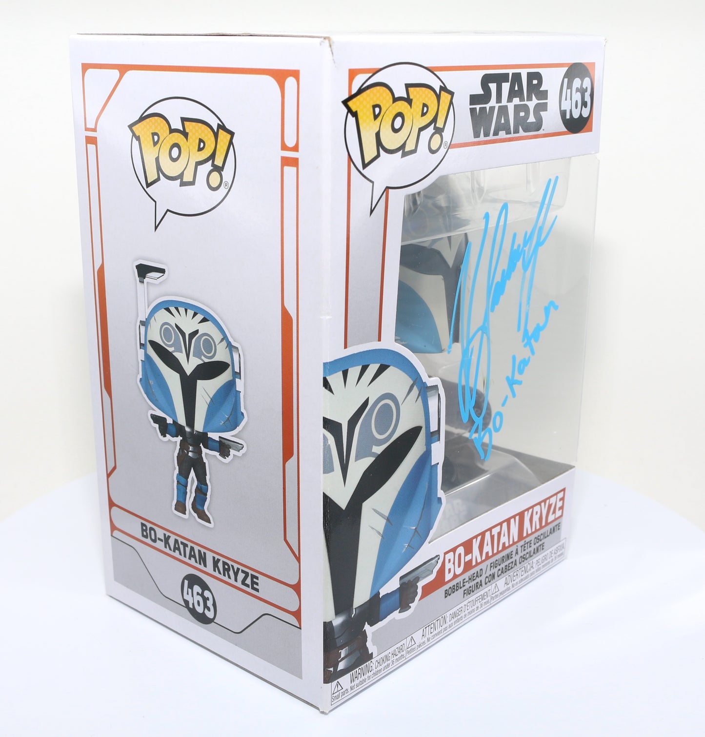 
                  
                    Katee Sackhoff as Bo-Katan Kryze in Star Wars: The Mandalorian (SWAU Authenticated) Signed Funko POP! #463
                  
                