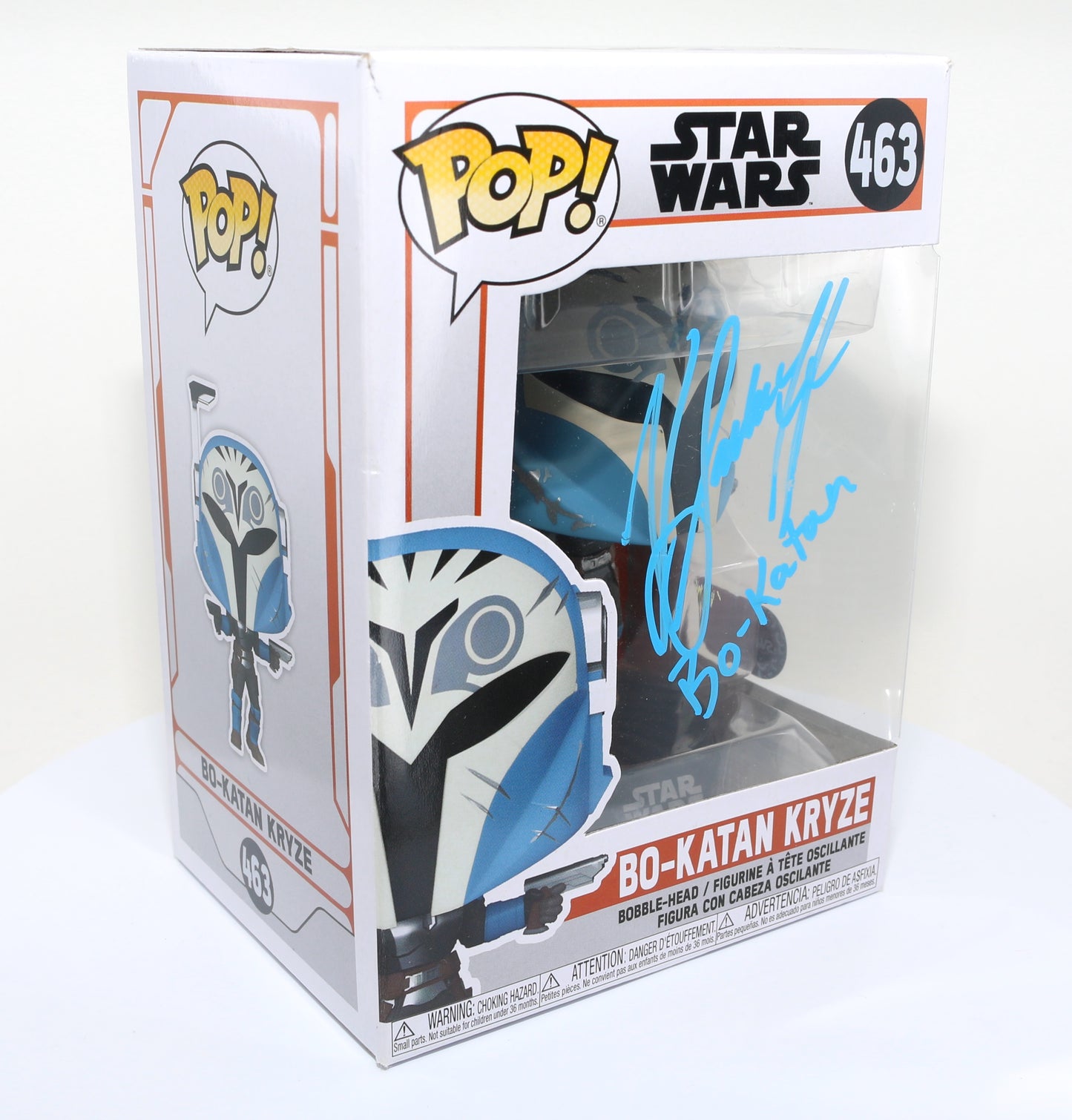 
                  
                    Katee Sackhoff as Bo-Katan Kryze in Star Wars: The Mandalorian (SWAU Authenticated) Signed Funko POP! #463
                  
                