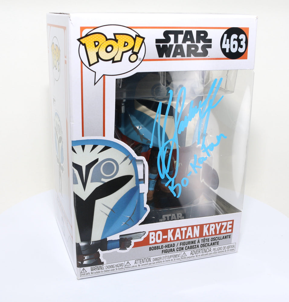 
                  
                    Katee Sackhoff as Bo-Katan Kryze in Star Wars: The Mandalorian (SWAU Authenticated) Signed Funko POP! #463
                  
                