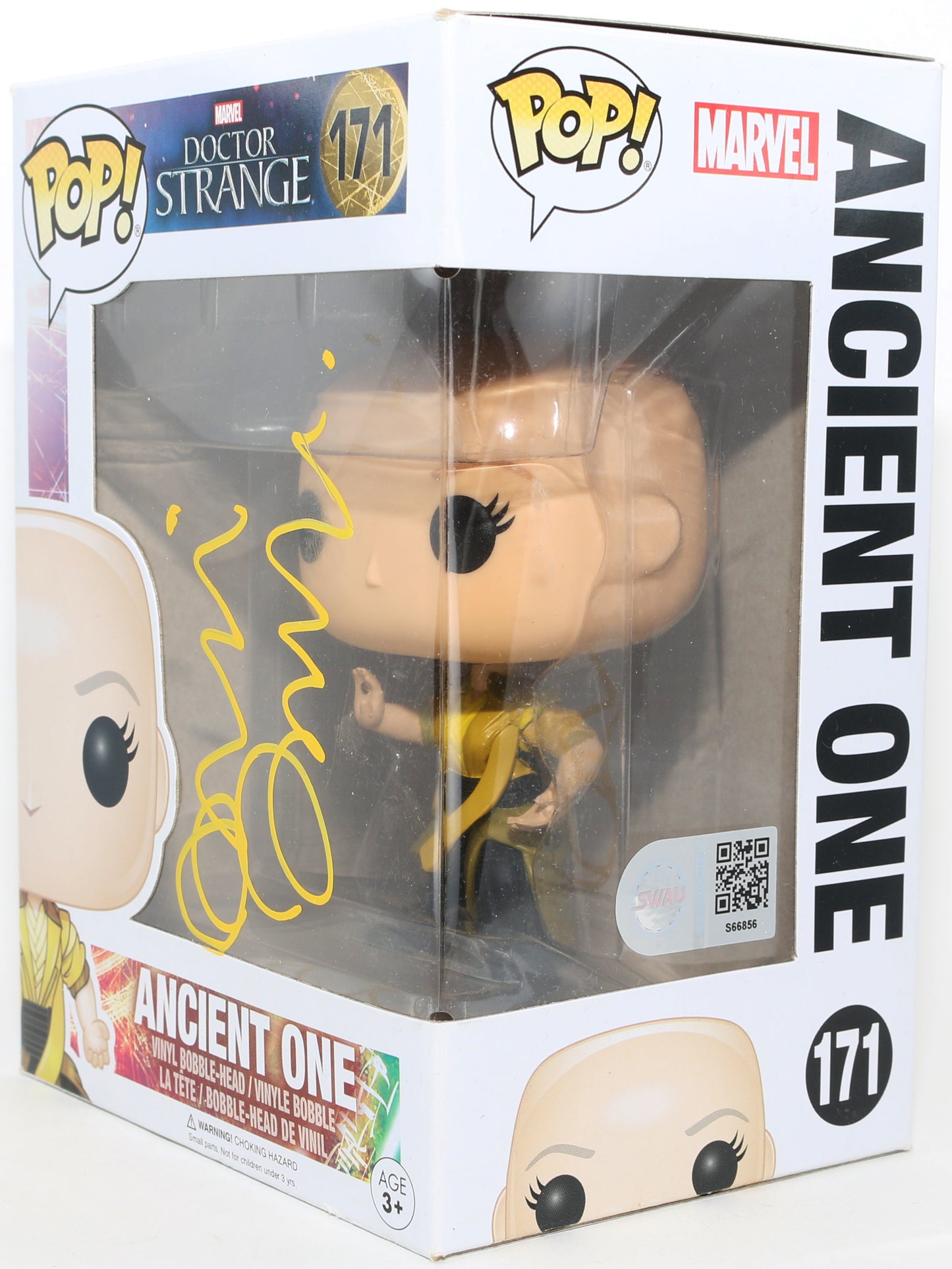 
                  
                    Tilda Swinton as Ancient One in Doctor Strange (SWAU) Signed Funko POP! #171
                  
                