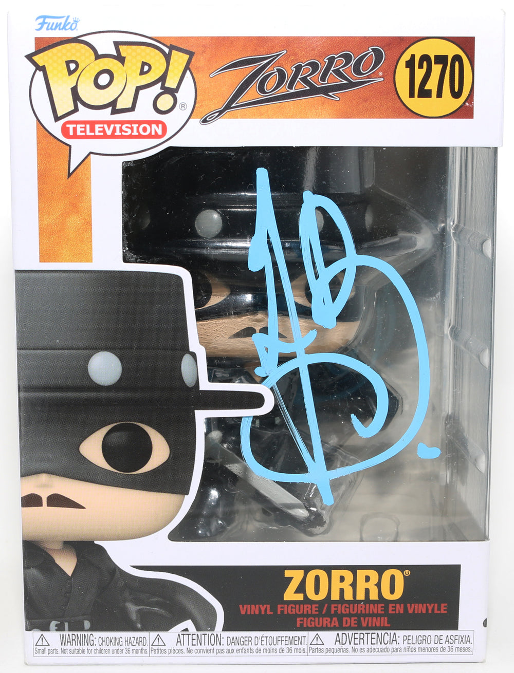 Antonio Banderas as Zorro in Zorro (SWAU) Signed Funko POP! #1280
