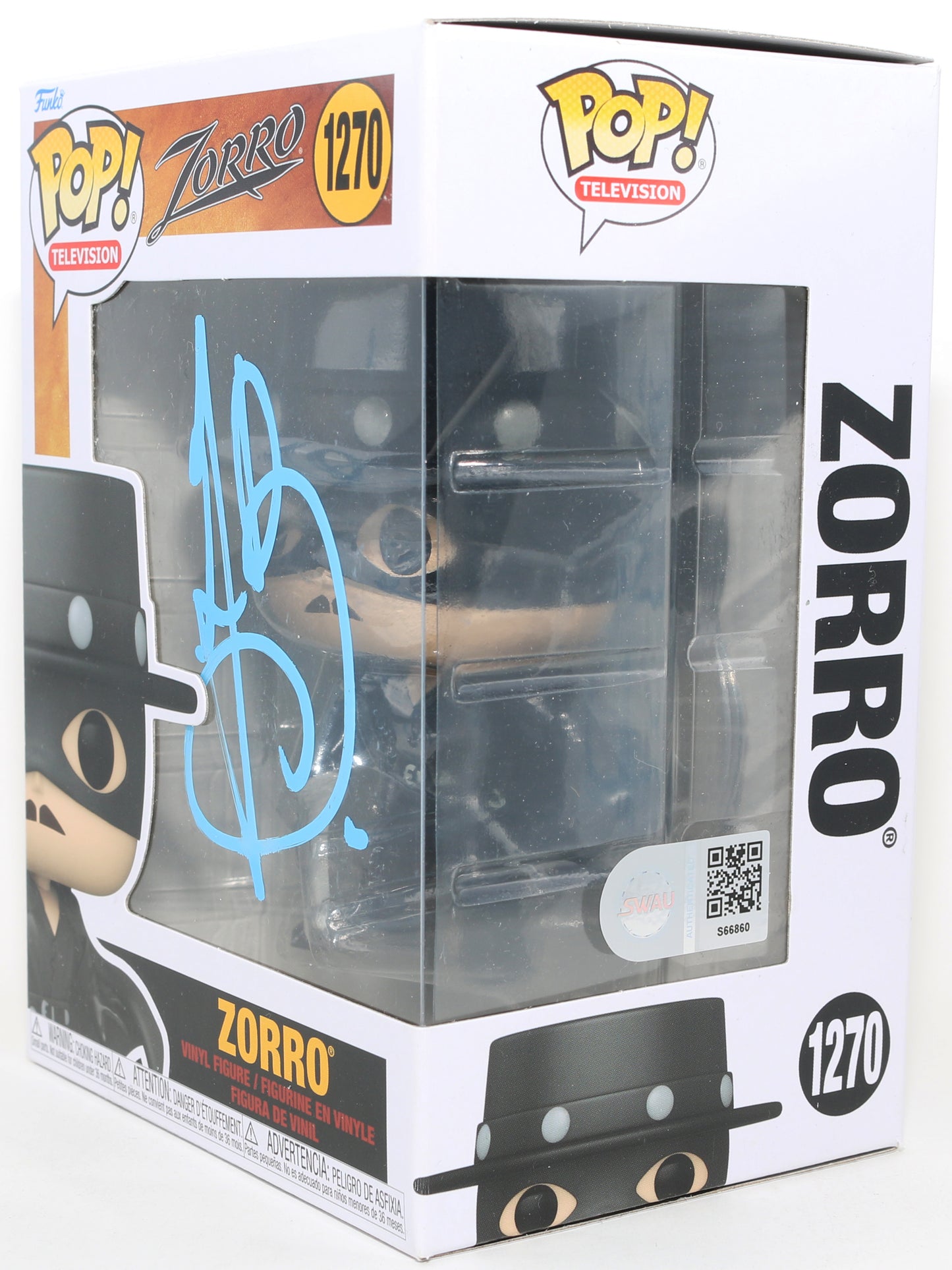
                  
                    Antonio Banderas as Zorro in Zorro (SWAU) Signed Funko POP! #1280
                  
                