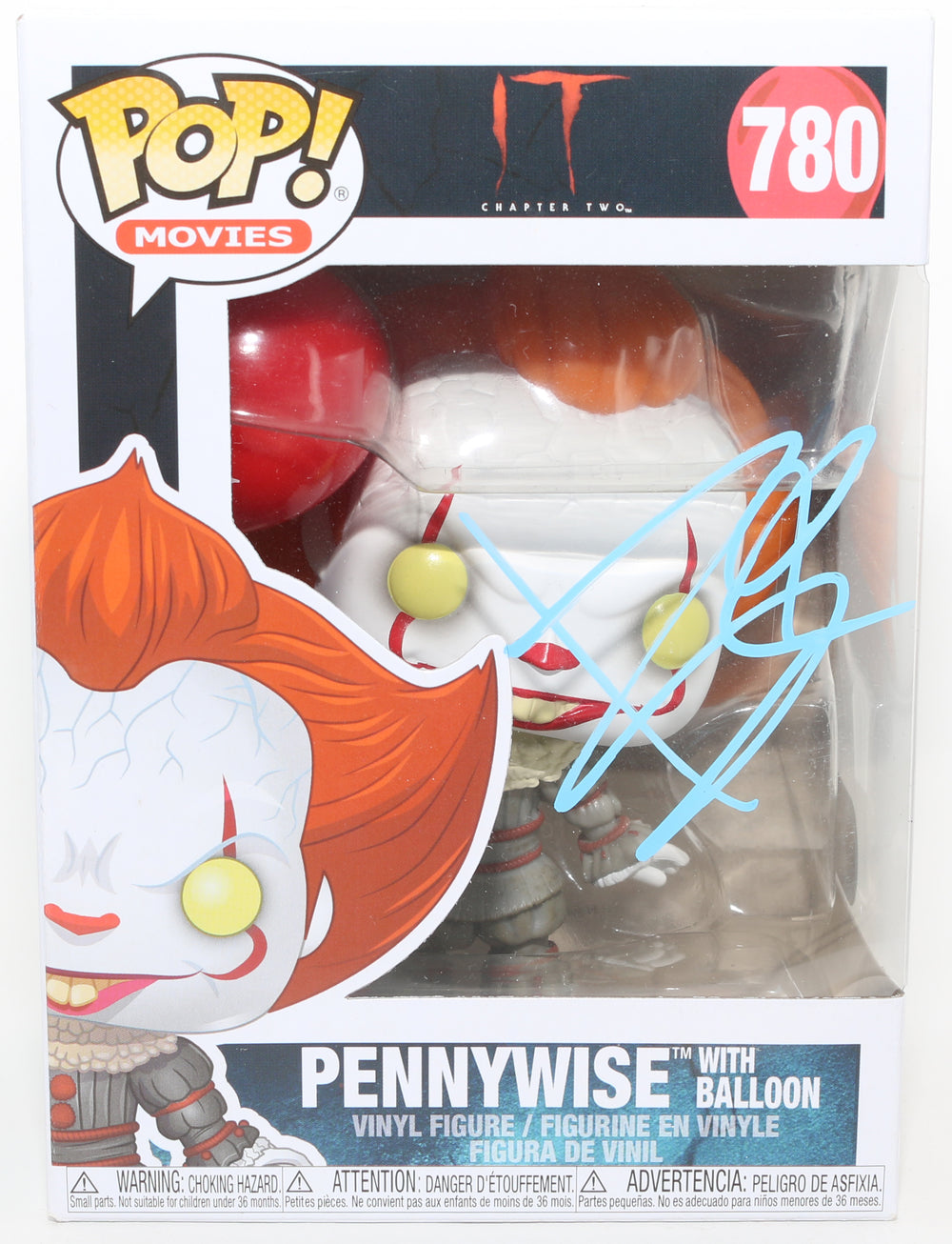Bill Skarsgård as Pennywise in It (SWAU) Signed Funko POP! #780