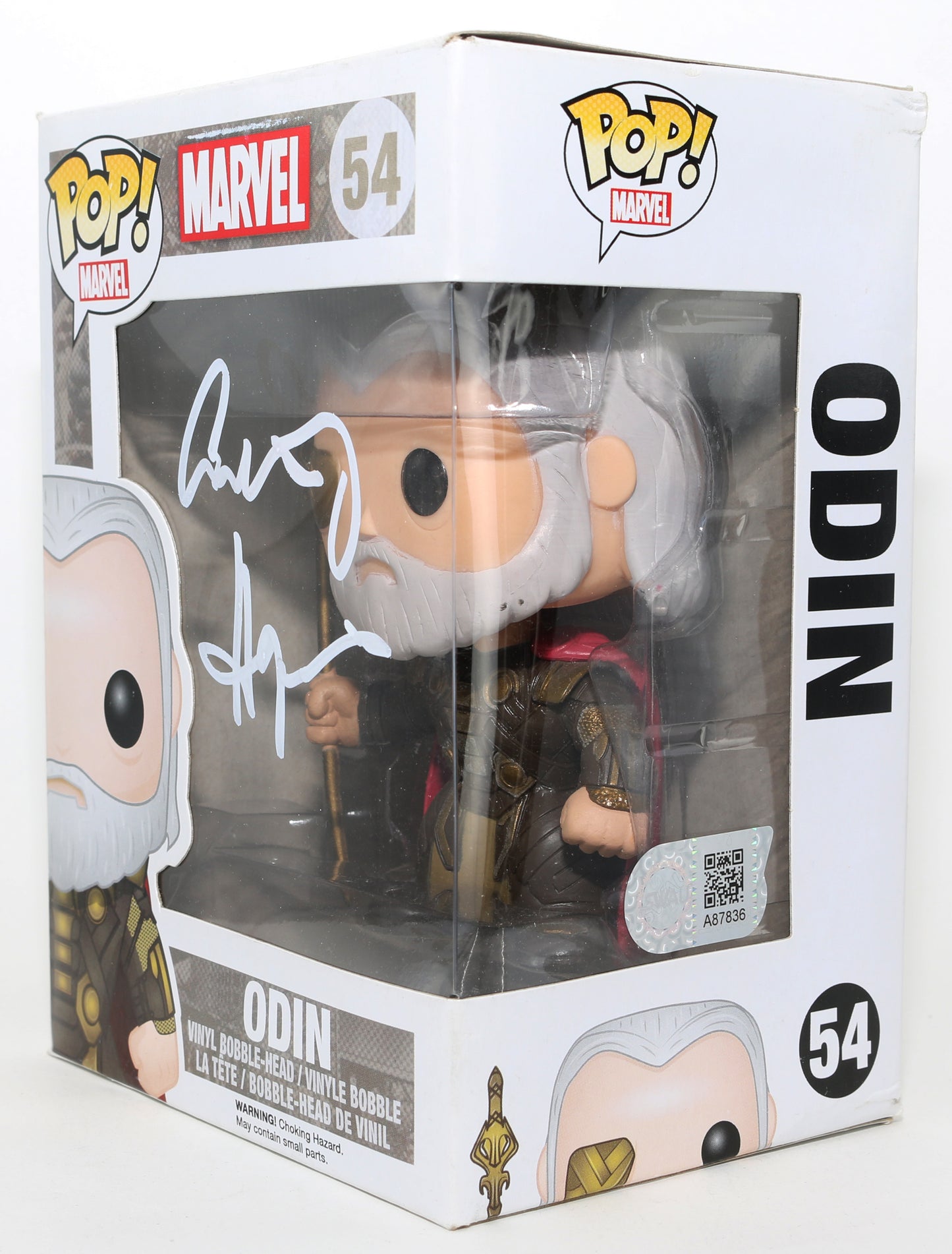 
                  
                    Anthony Hopkins as Odin in Thor (SWAU) Signed Funko POP! #54
                  
                