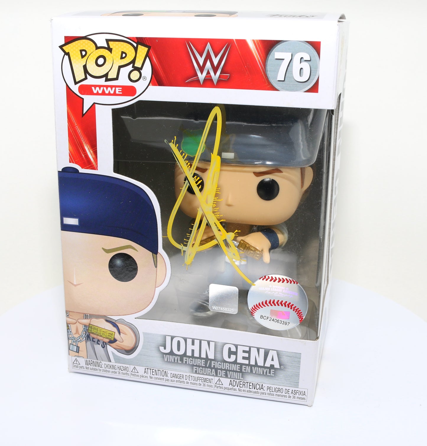 
                  
                    John Cena WWE Wrestler (SWAU) Signed POP! Funko #76
                  
                