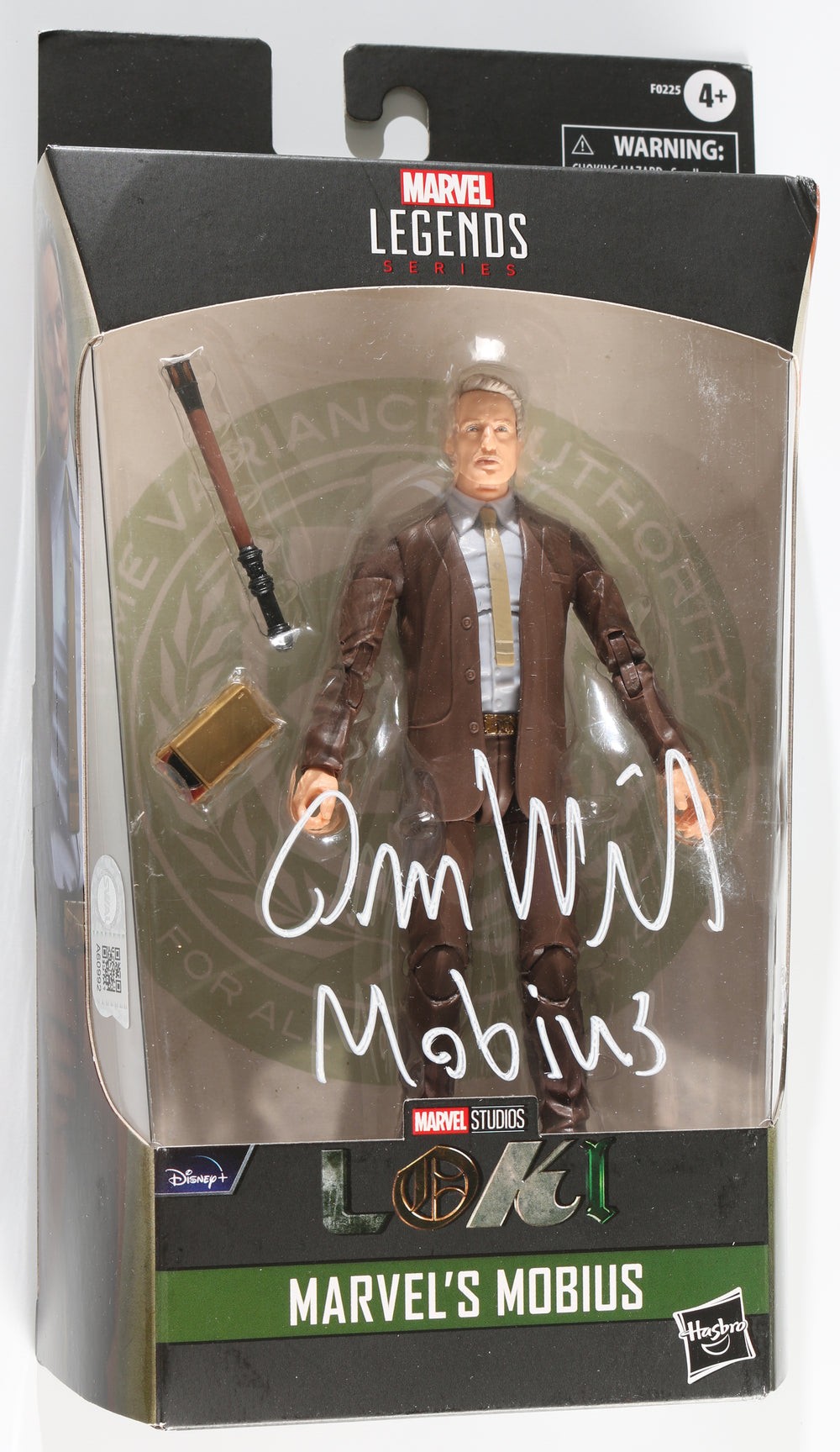 Owen Wilson as Mobius in Loki (SWAU) Signed Hasbro Legends Series Action Figure with Character Name