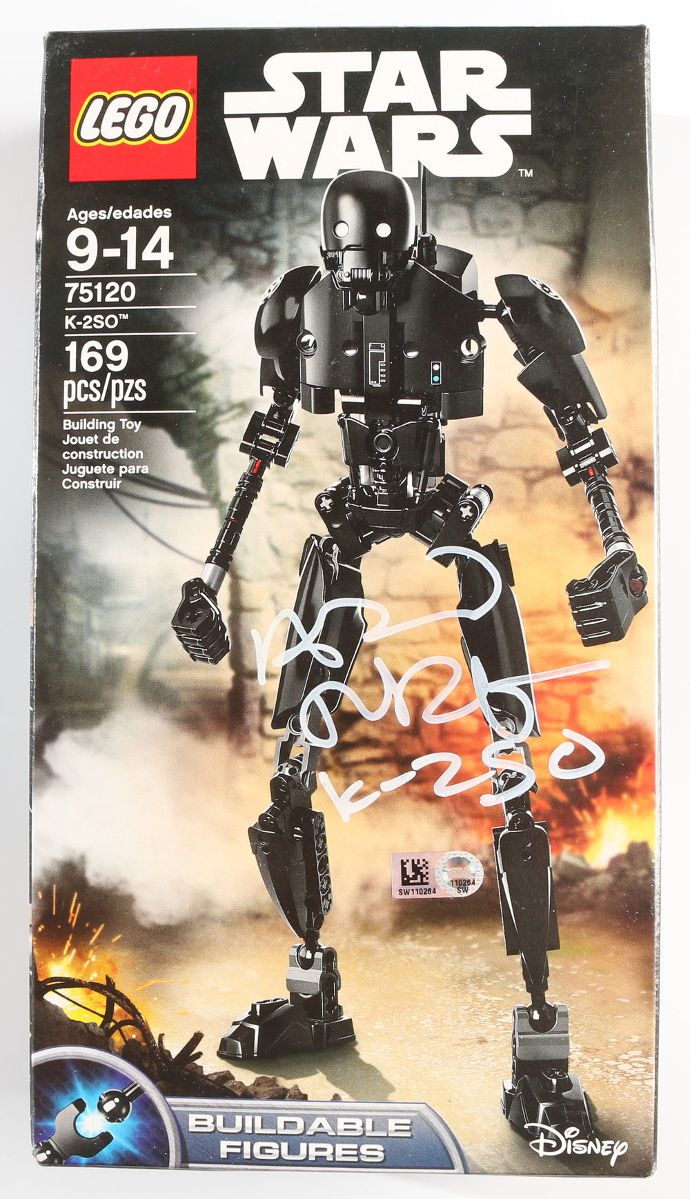 Alan Tudyk as K-2SO in Star Wars Signed LEGO Buildable Figure with Character Name