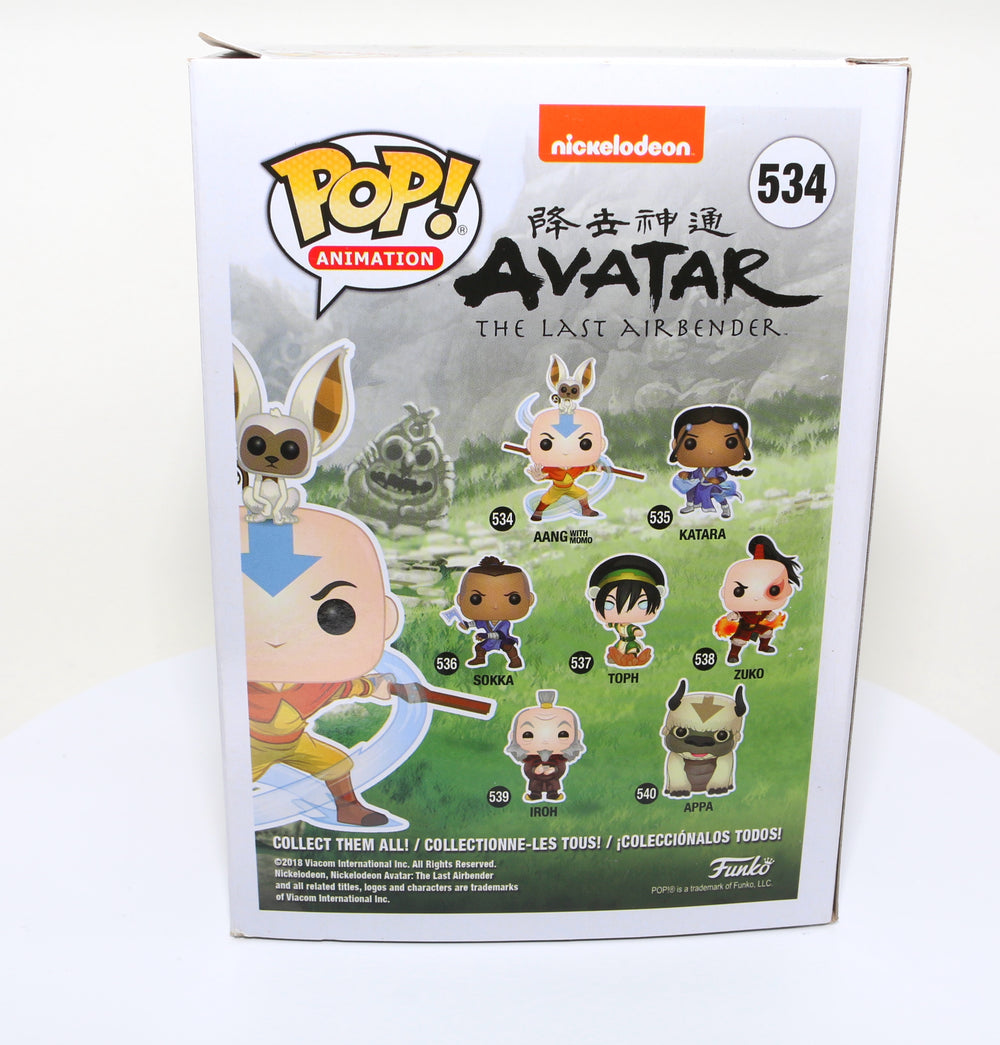 Avatar the Last 2024 Airbender Aang Funko Pop Signed by Zach Tyler Eisen SWAU COA