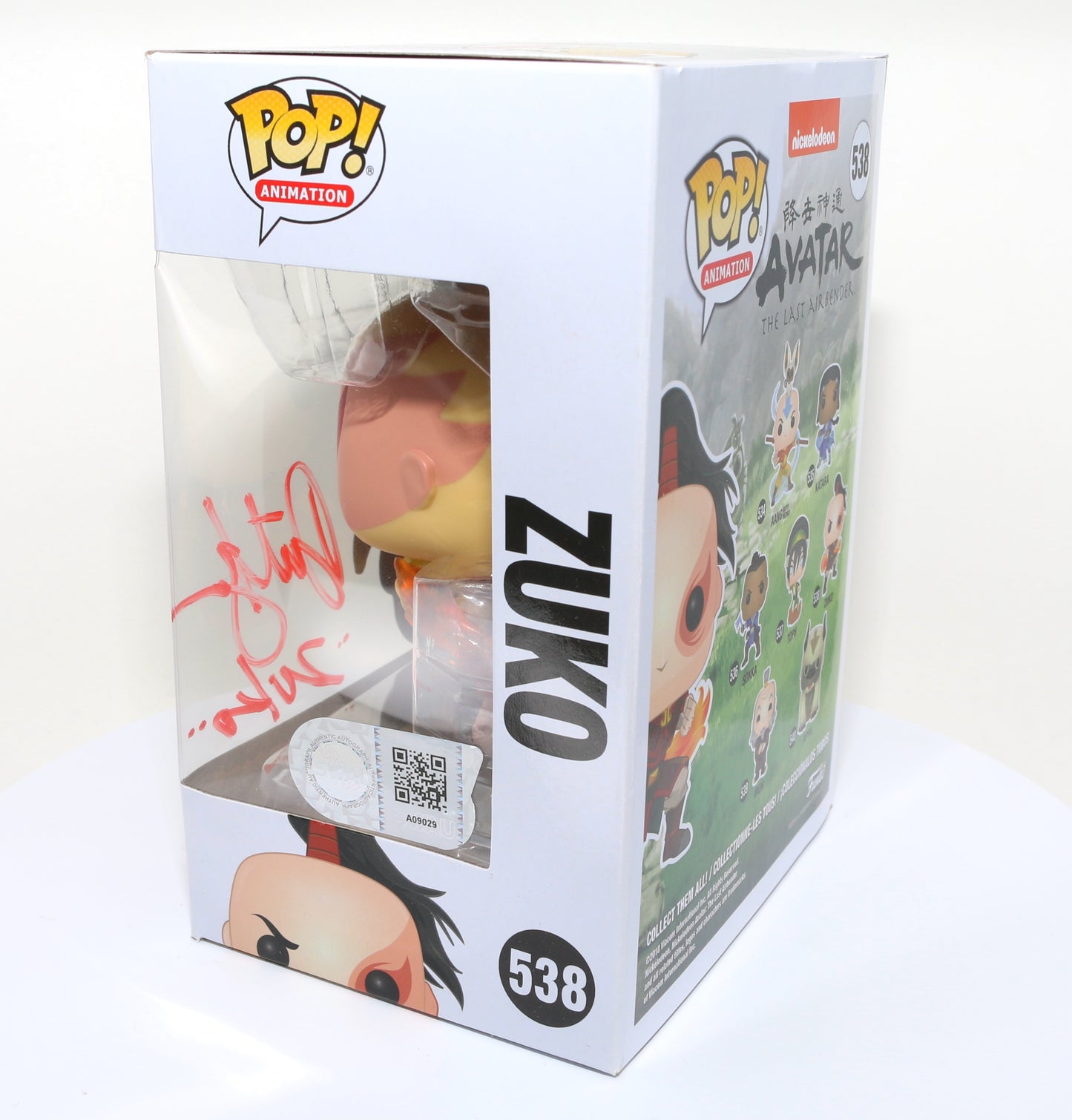 
                  
                    Dante Basco as Zuko in Avatar: The Last Airbender (SWAU Witnessed) Signed POP! Funko #538
                  
                