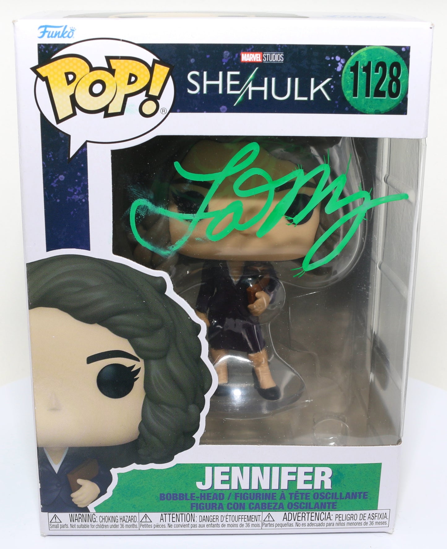 
                  
                    Tatiana Maslany as Jennifer Walters in She-Hulk (SWAU Witnessed) Signed POP! Funko #1128
                  
                