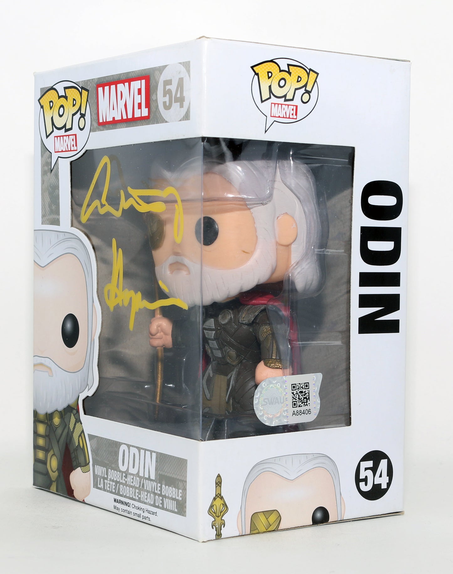 
                  
                    Anthony Hopkins as Odin in Thor (SWAU) Signed Funko POP! #54
                  
                