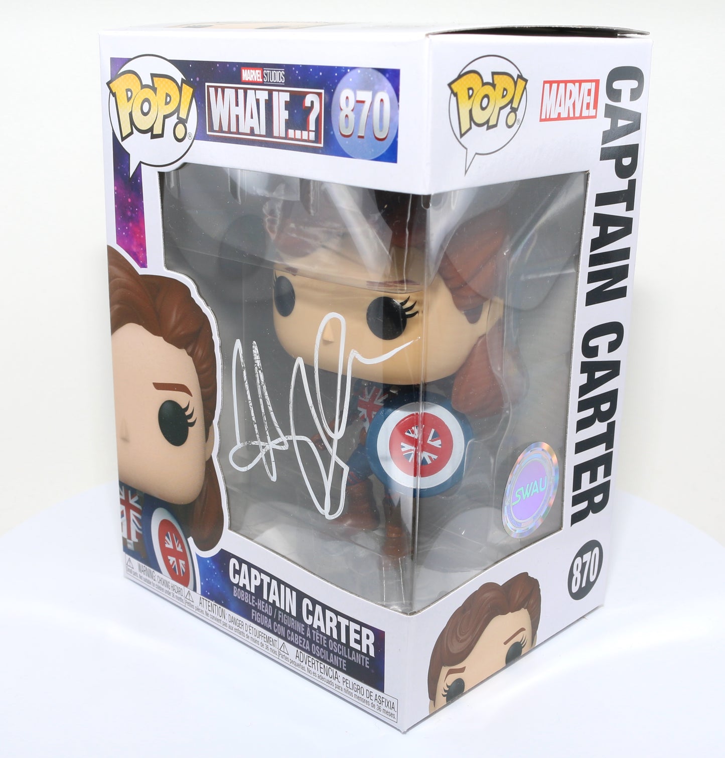 
                  
                    Hayley Atwell as Captain Carter in Marvel's What If...? (SWAU Witnessed) Signed Funko POP! #870
                  
                