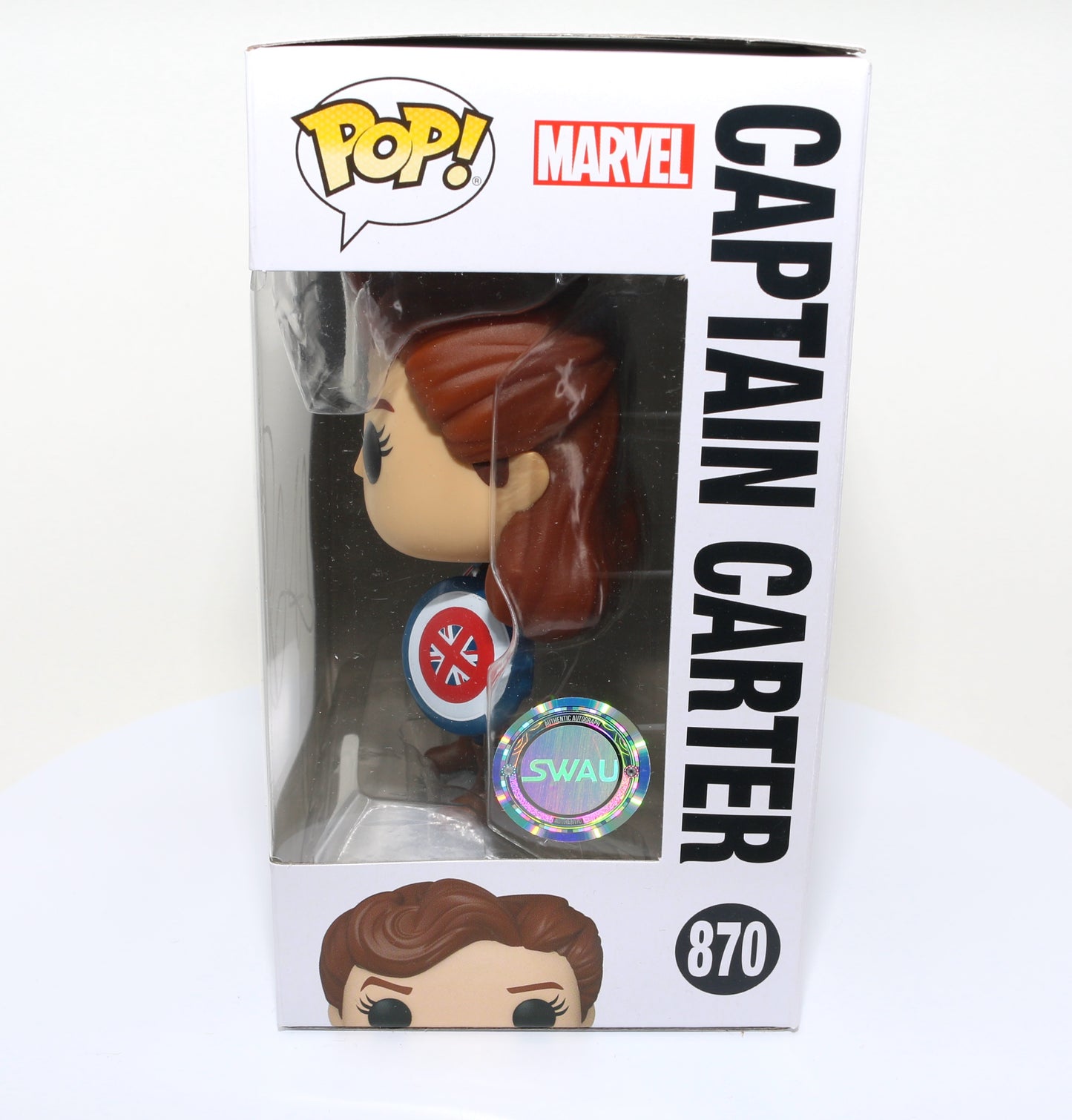 
                  
                    Hayley Atwell as Captain Carter in Marvel's What If...? (SWAU Witnessed) Signed Funko POP! #870
                  
                