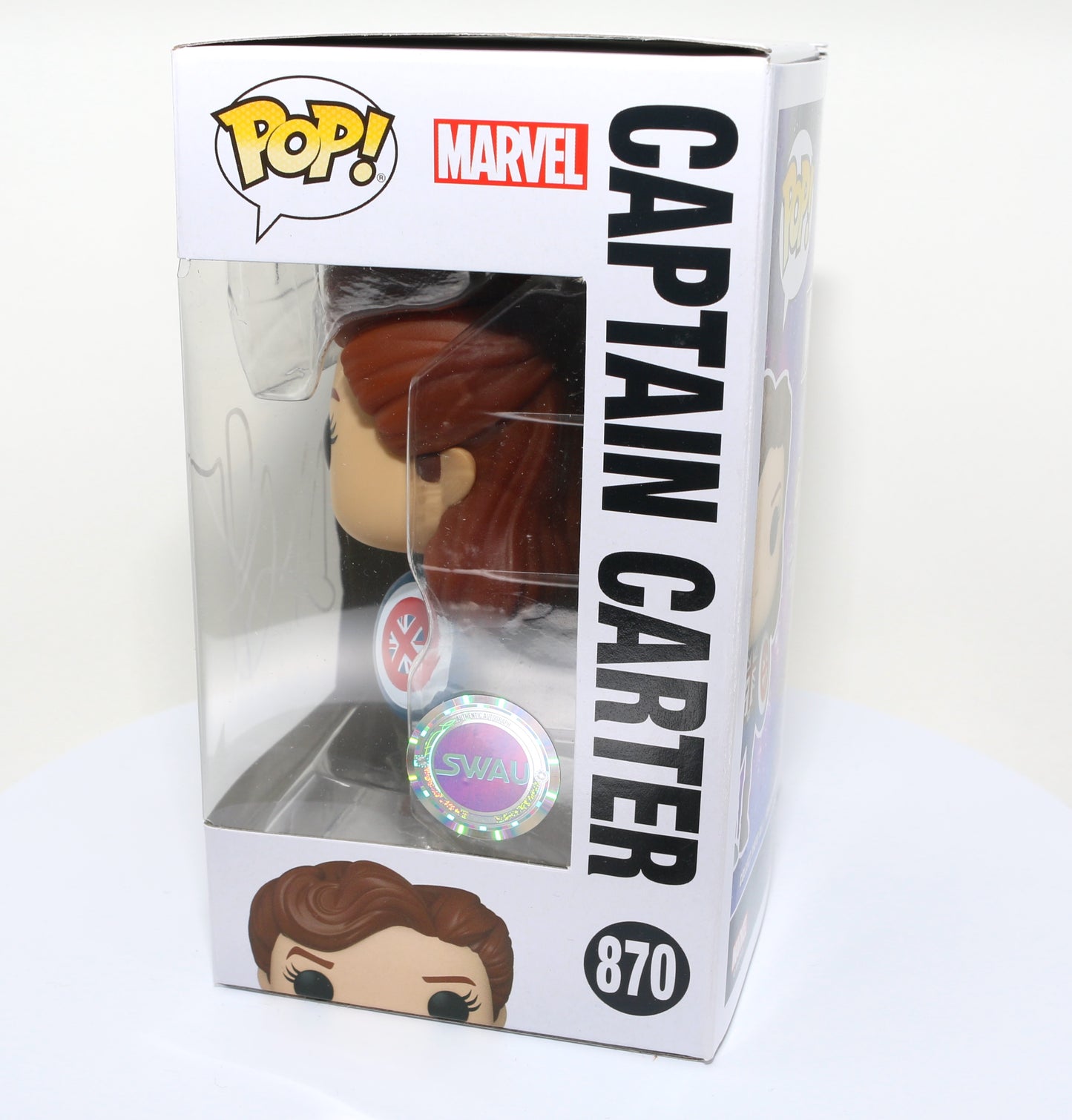 
                  
                    Hayley Atwell as Captain Carter in Marvel's What If...? (SWAU Witnessed) Signed Funko POP! #870
                  
                