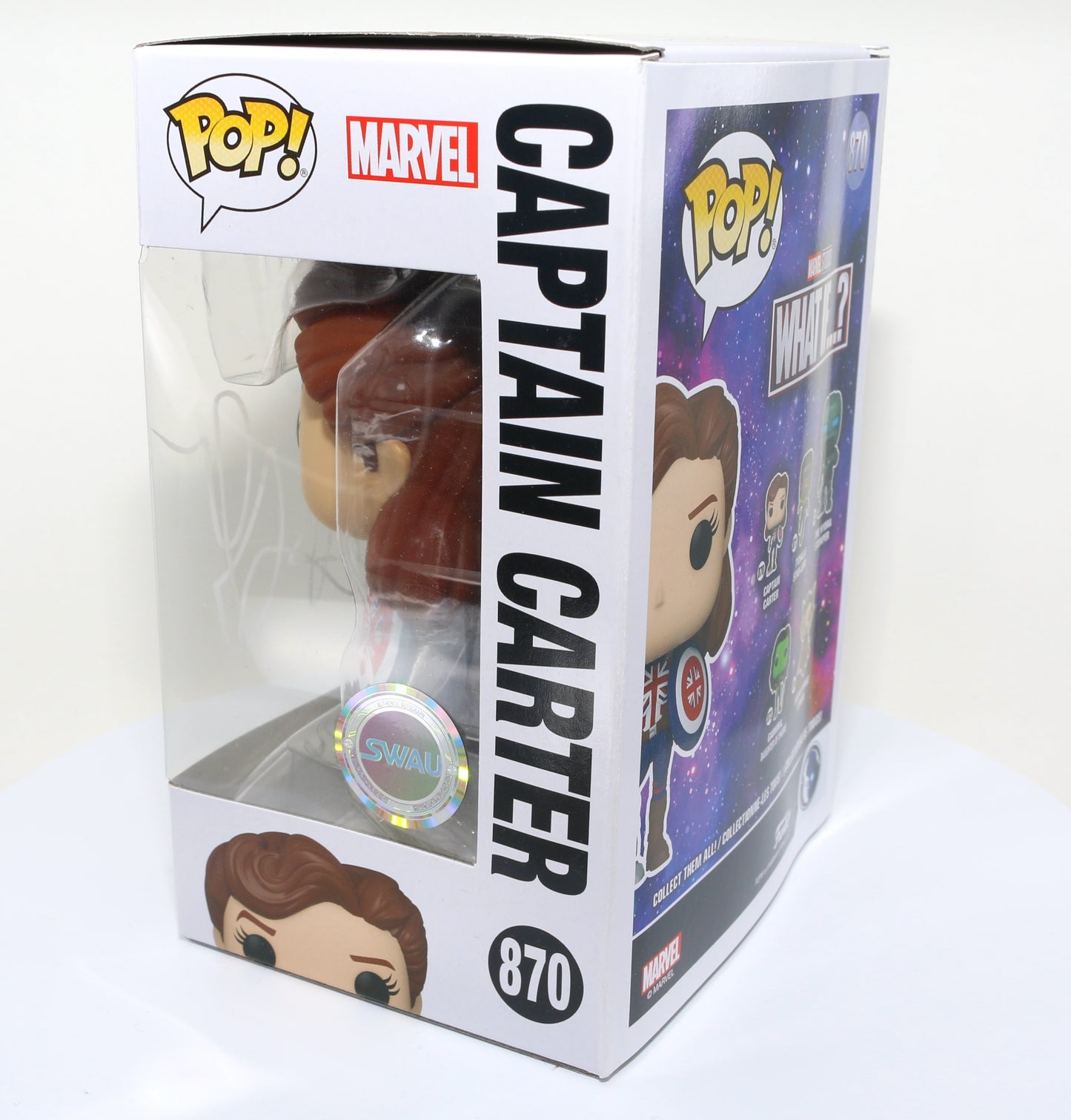 
                  
                    Hayley Atwell as Captain Carter in Marvel's What If...? (SWAU Witnessed) Signed Funko POP! #870
                  
                