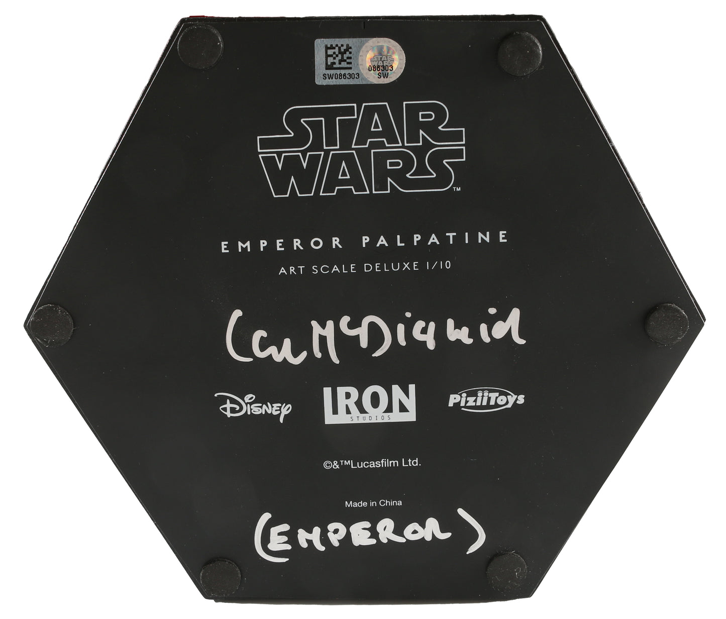 
                  
                    Ian McDiarmid as Emperor Palpatine in Star Wars (Topps Star Wars Authentics) Signed Iron Studios 1/10 Scale Statue
                  
                