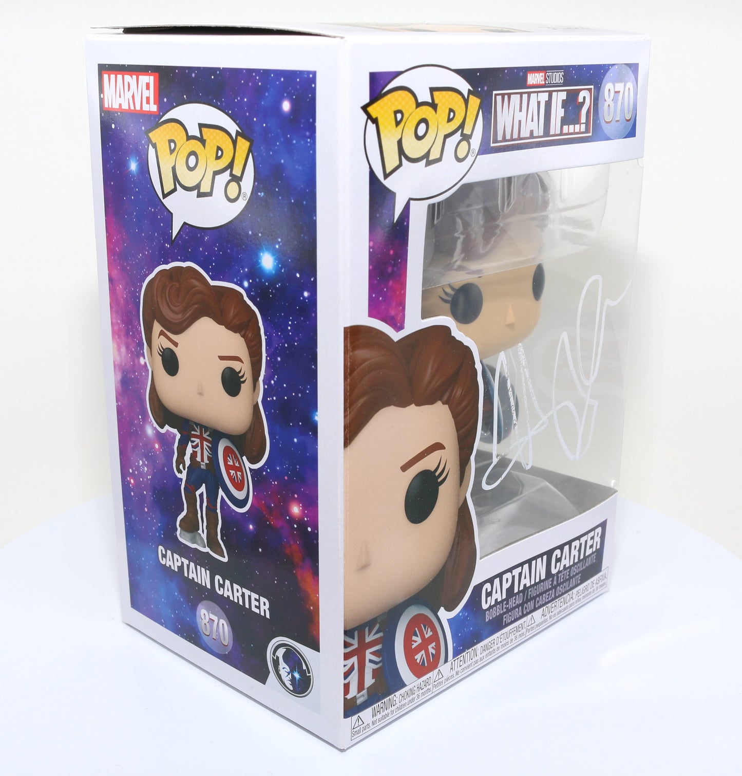 
                  
                    Hayley Atwell as Captain Carter in Marvel's What If...? (SWAU Witnessed) Signed Funko POP! #870
                  
                