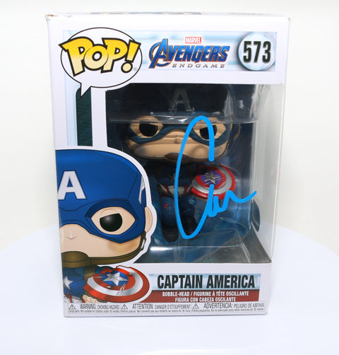 Chris Evans as Captain America in Avengers: Endgame (SWAU Witnessed) Signed POP! Funko #573