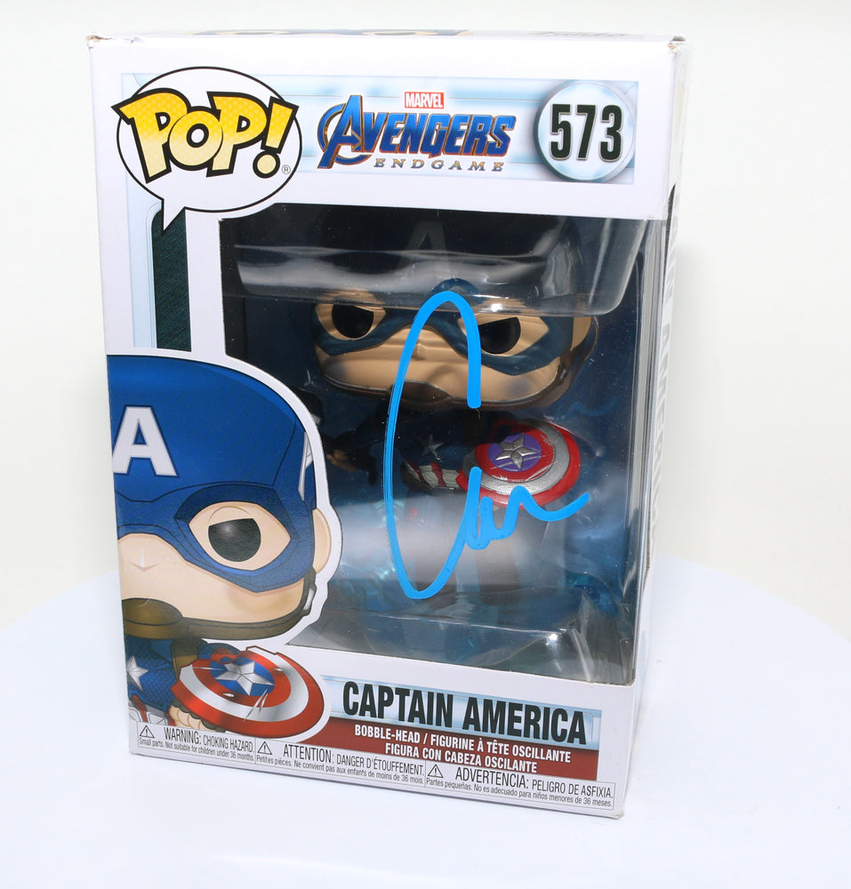 
                  
                    Chris Evans as Captain America in Avengers: Endgame (SWAU Witnessed) Signed POP! Funko #573
                  
                