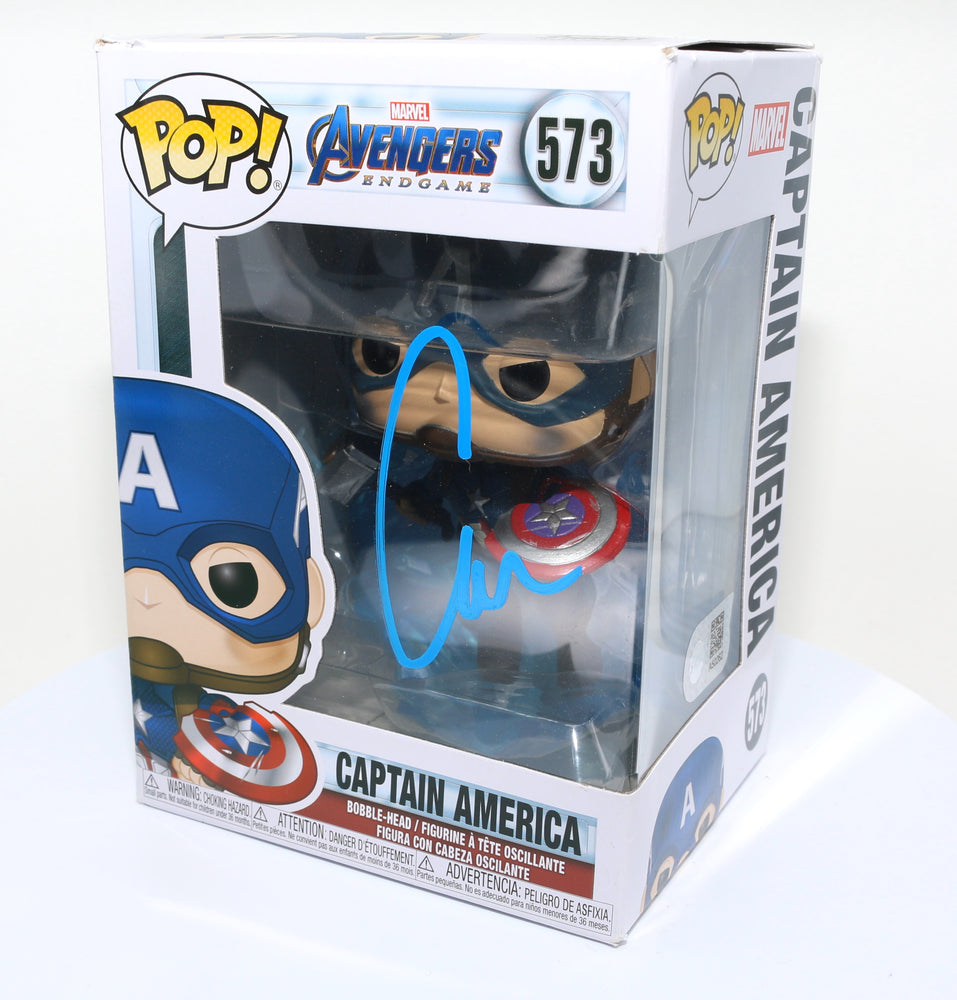 
                  
                    Chris Evans as Captain America in Avengers: Endgame (SWAU Witnessed) Signed POP! Funko #573
                  
                