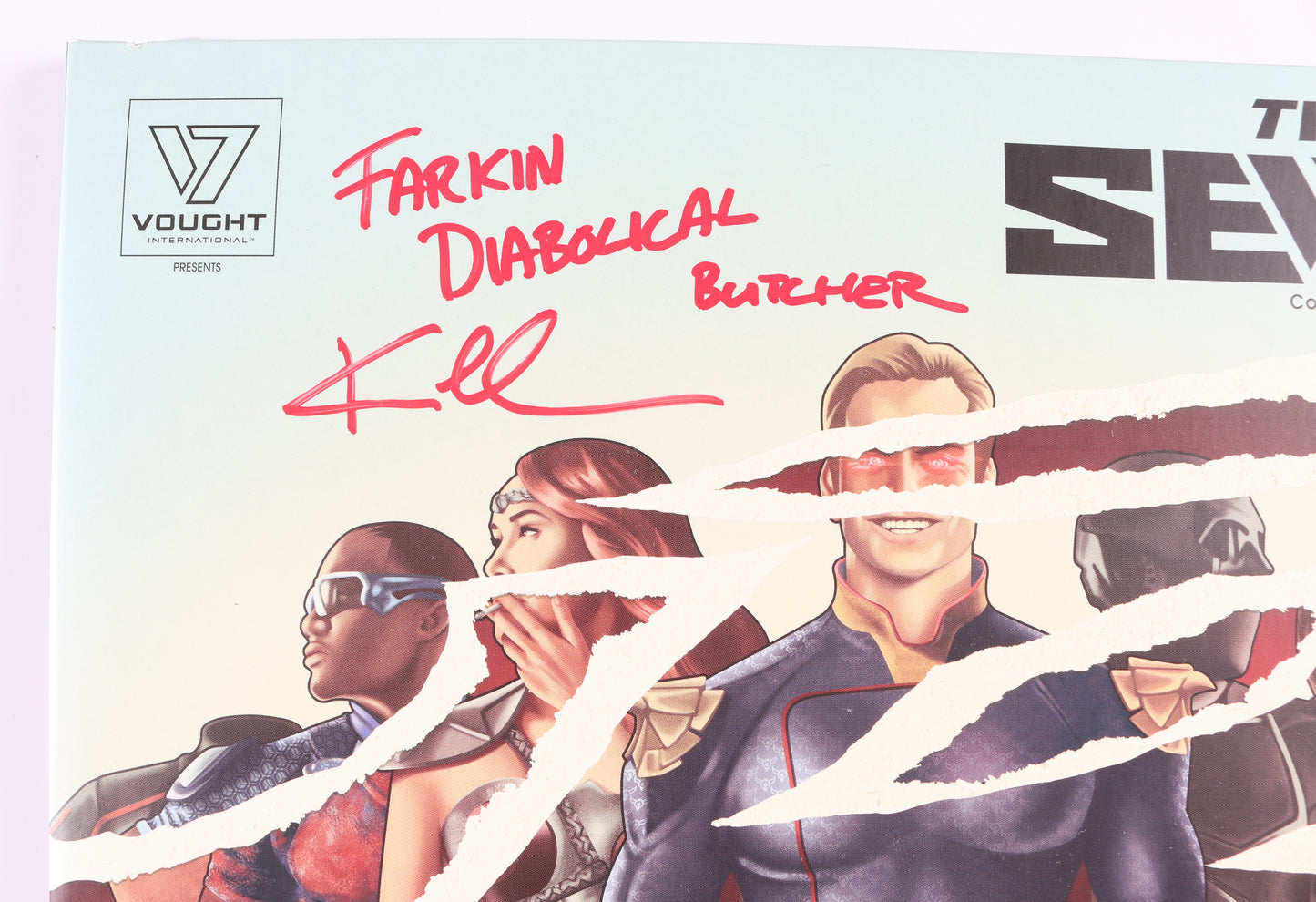 
                  
                    Karl Urban as Billy Butcher in The Boys Signed The Seven 12" Vinyl LP Record with Character Name & Quote
                  
                