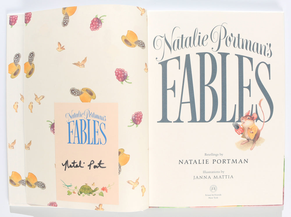 Natalie Portman's Fables Hardcover Children's Picture Book Signed by Natalie Portman