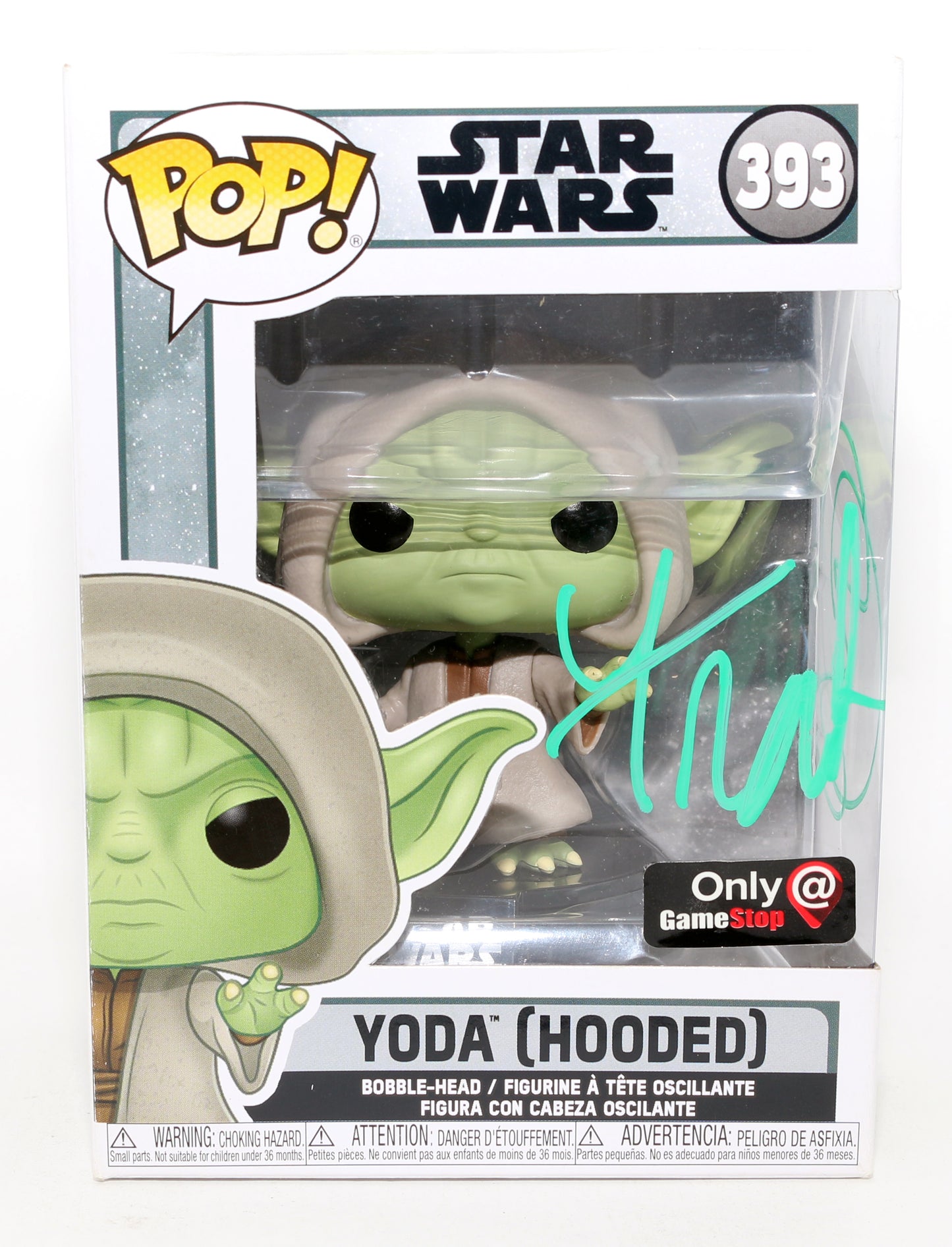 
                  
                    Frank Oz as Yoda in Star Wars: The Empire Strikes Back Signed Funko POP! #393 - Very Rare
                  
                