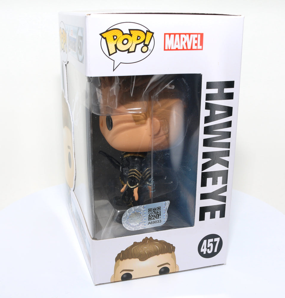 
                  
                    Jeremy Renner as Hawkeye in Avengers: Endgame (SWAU Witnessed) Signed Funko POP! #457
                  
                