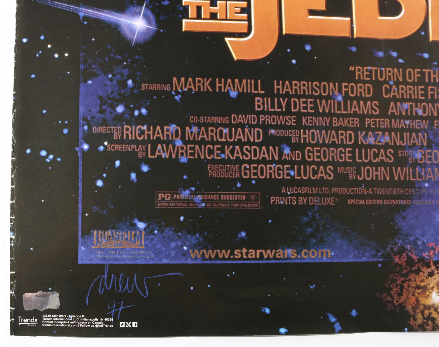 
                  
                    Peter Mayhew as Chewbacca in Star Wars: Return of the Jedi Signed 22.5x34 Poster
                  
                