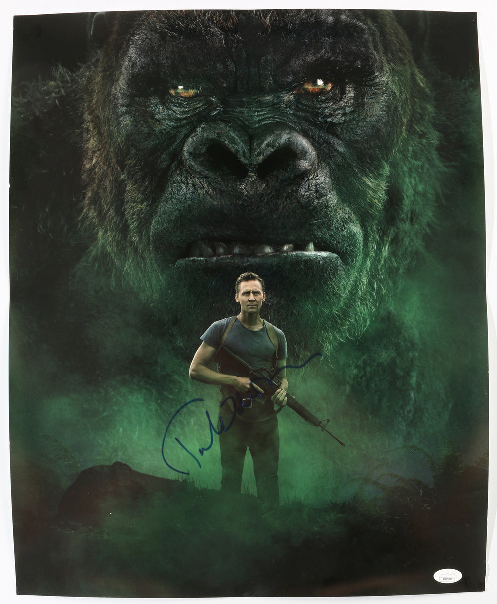 Tom Hiddleston as James Conrad in Kong: Skull Island (JSA) Signed 16x20 Photo